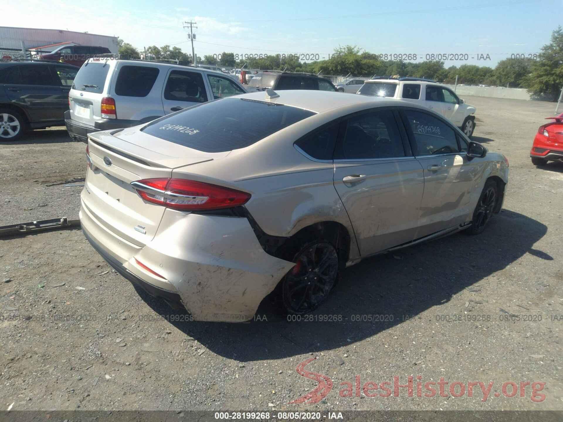 3FA6P0HD2KR161424 2019 FORD FUSION