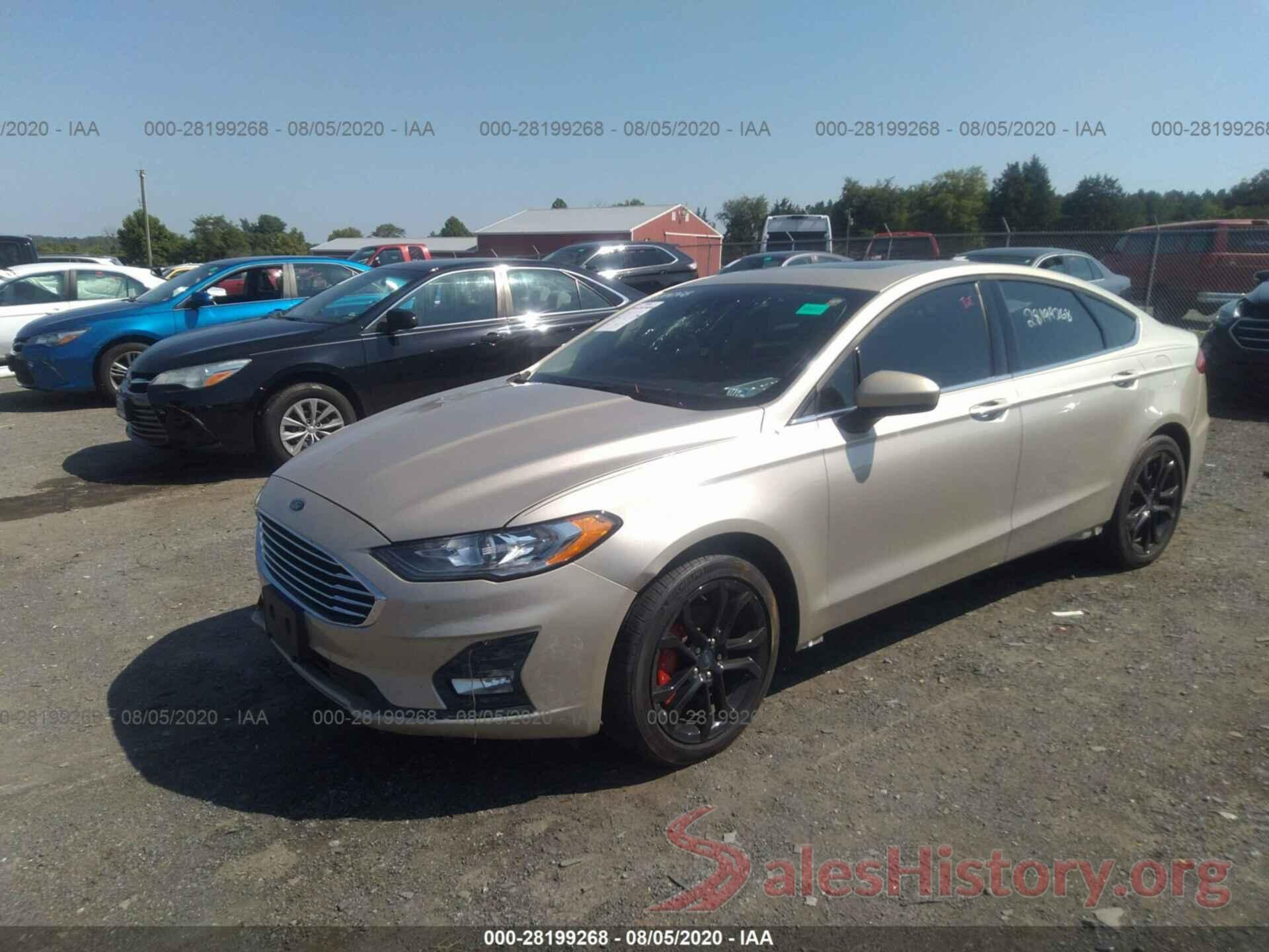 3FA6P0HD2KR161424 2019 FORD FUSION