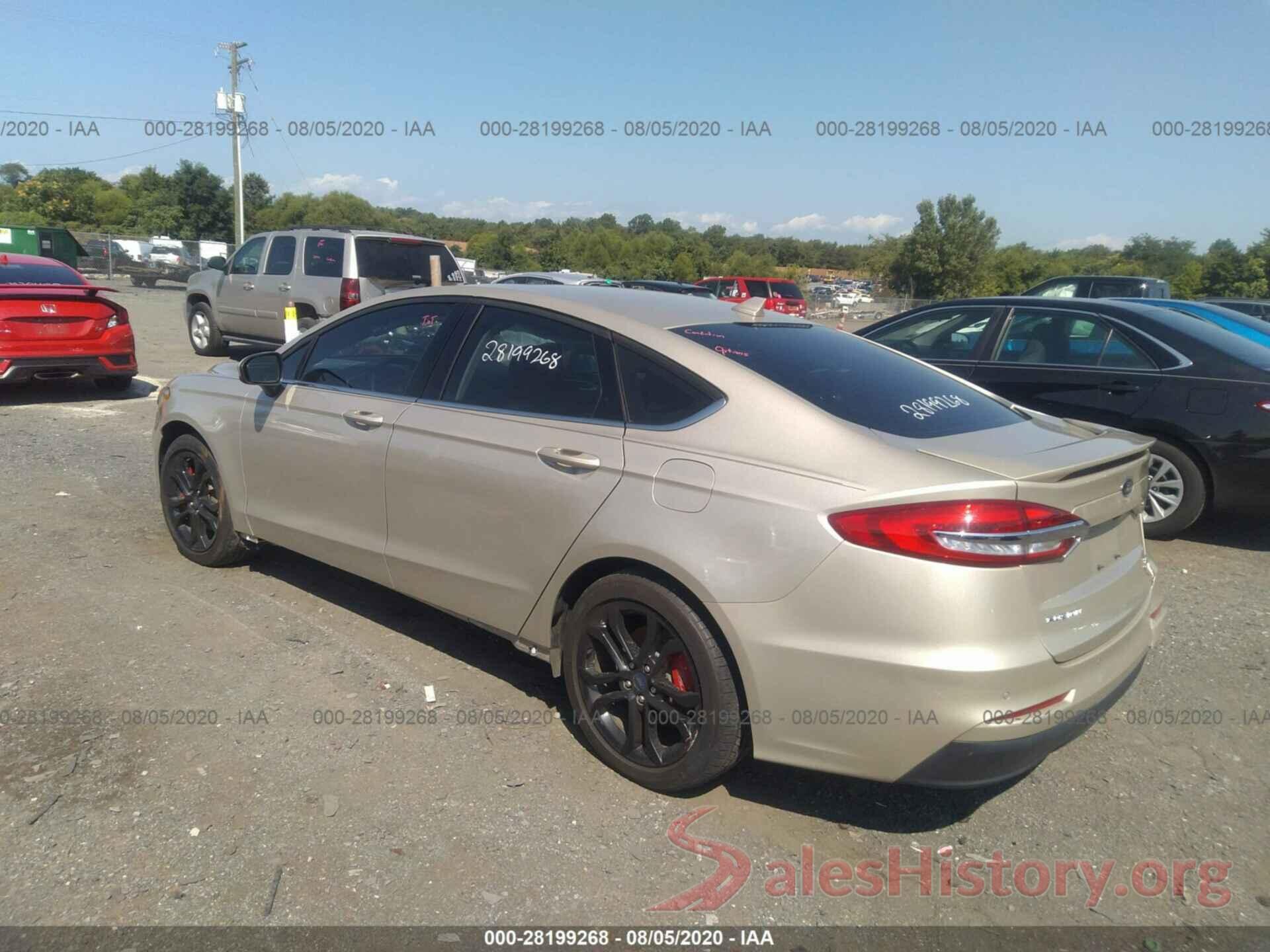 3FA6P0HD2KR161424 2019 FORD FUSION