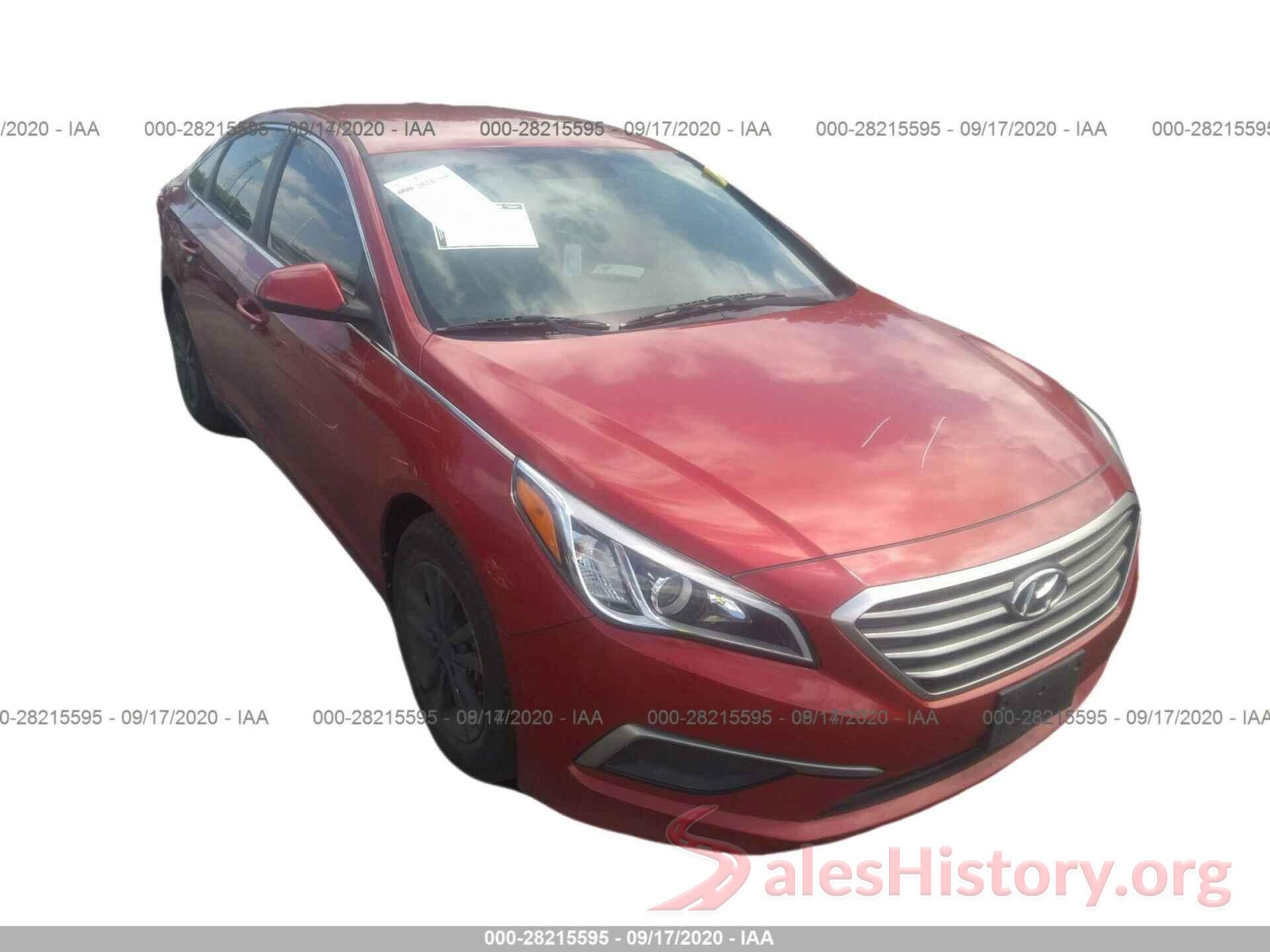 5NPE24AF0HH522376 2017 HYUNDAI SONATA