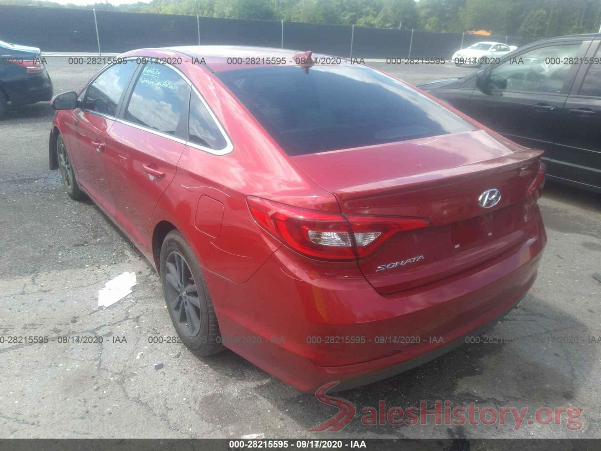 5NPE24AF0HH522376 2017 HYUNDAI SONATA