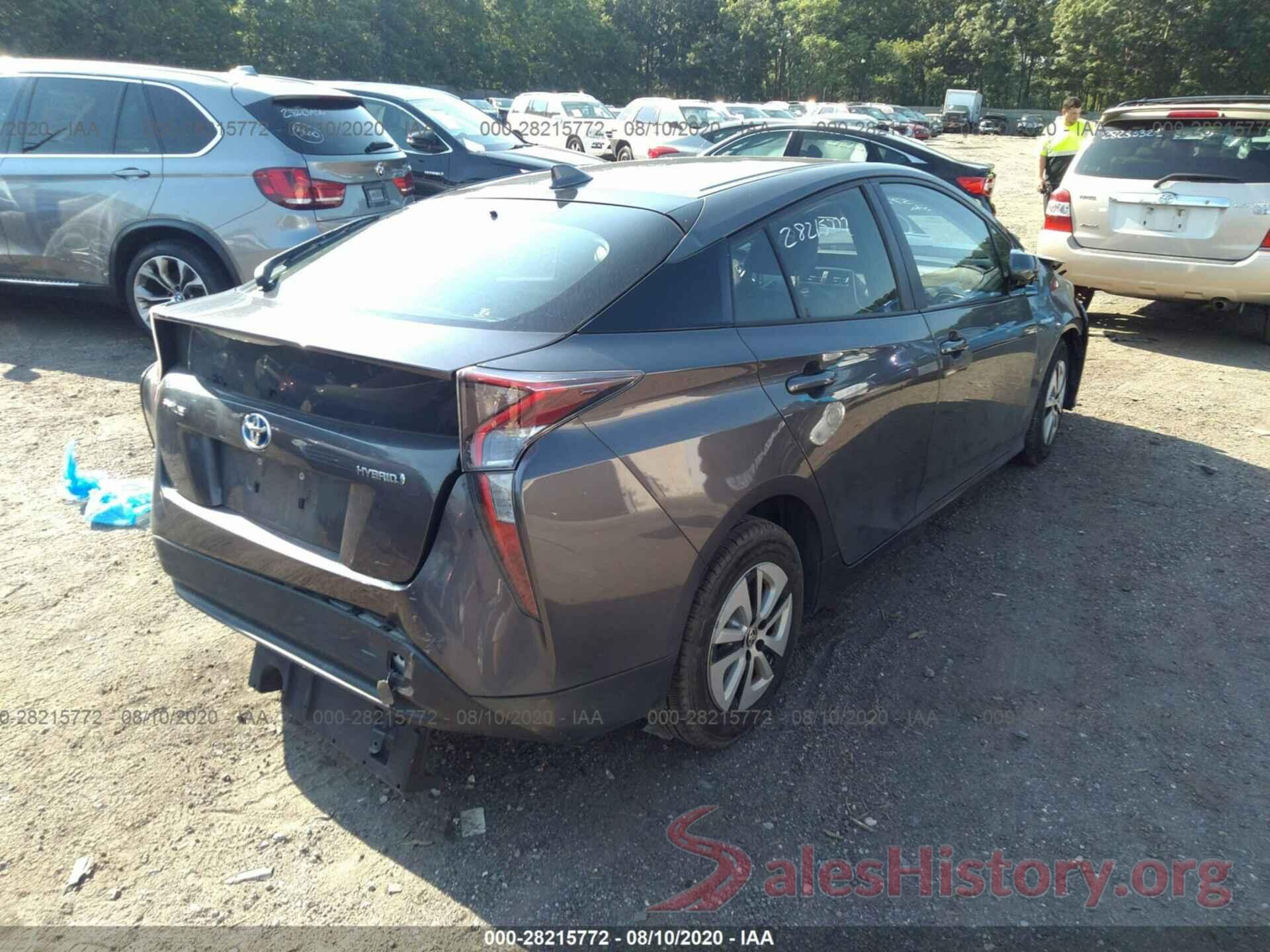 JTDKARFU8G3027945 2016 TOYOTA PRIUS