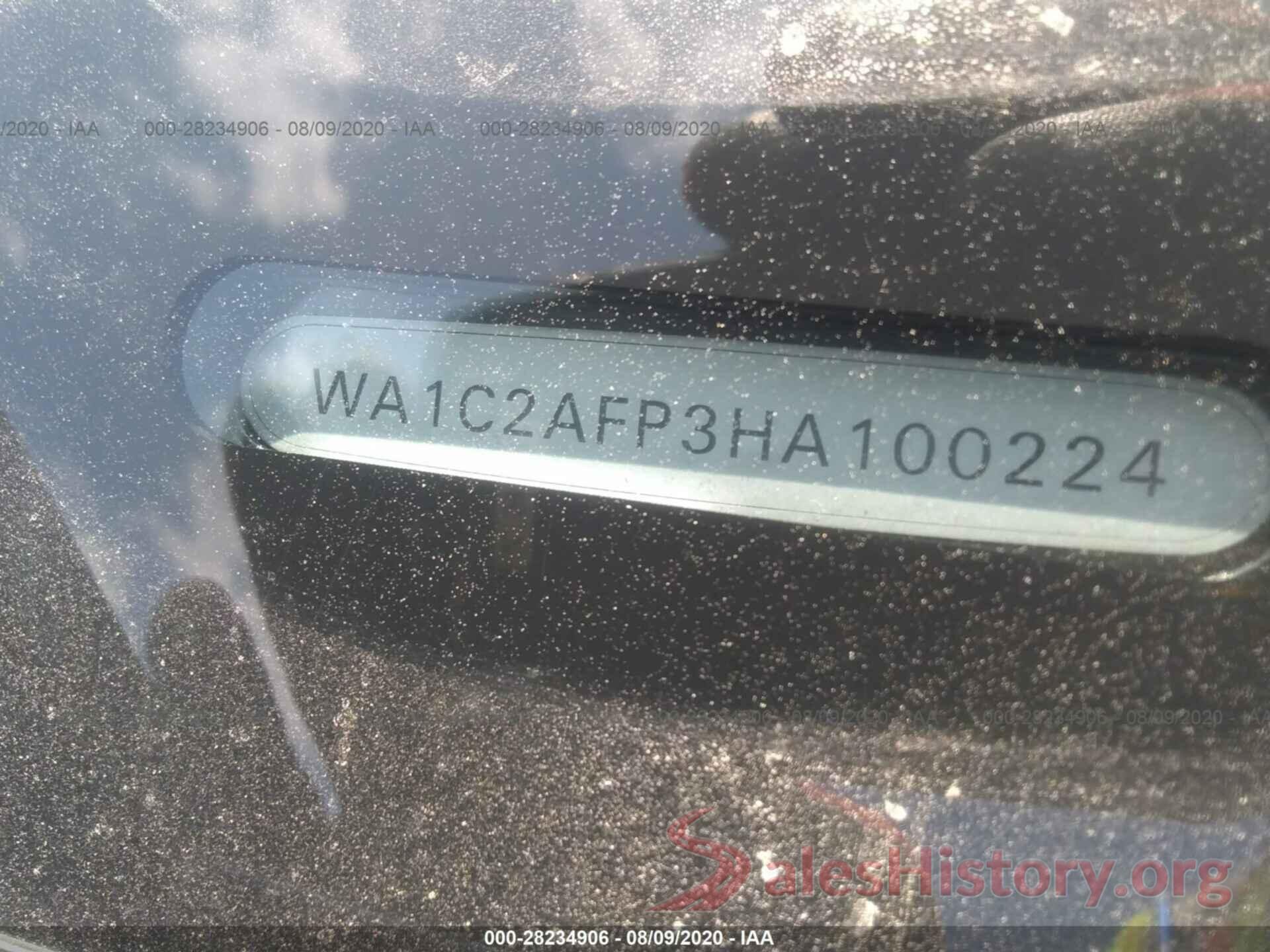 WA1C2AFP3HA100224 2017 AUDI Q5