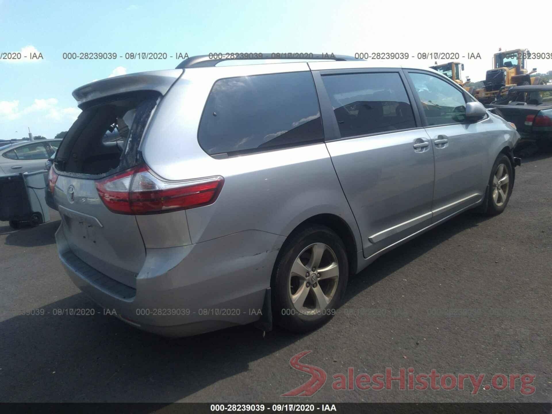 5TDKZ3DC6HS849627 2017 TOYOTA SIENNA