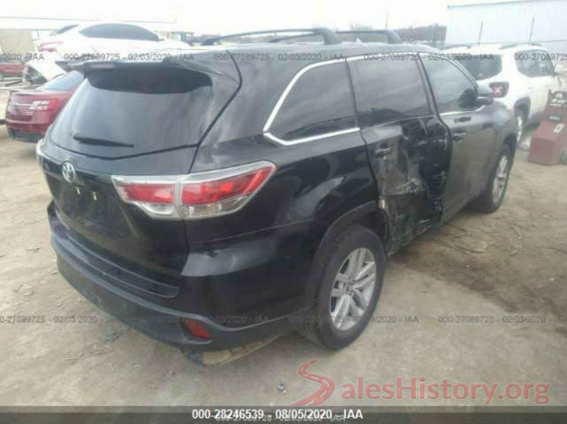 5TDZKRFH6GS138538 2016 TOYOTA HIGHLANDER