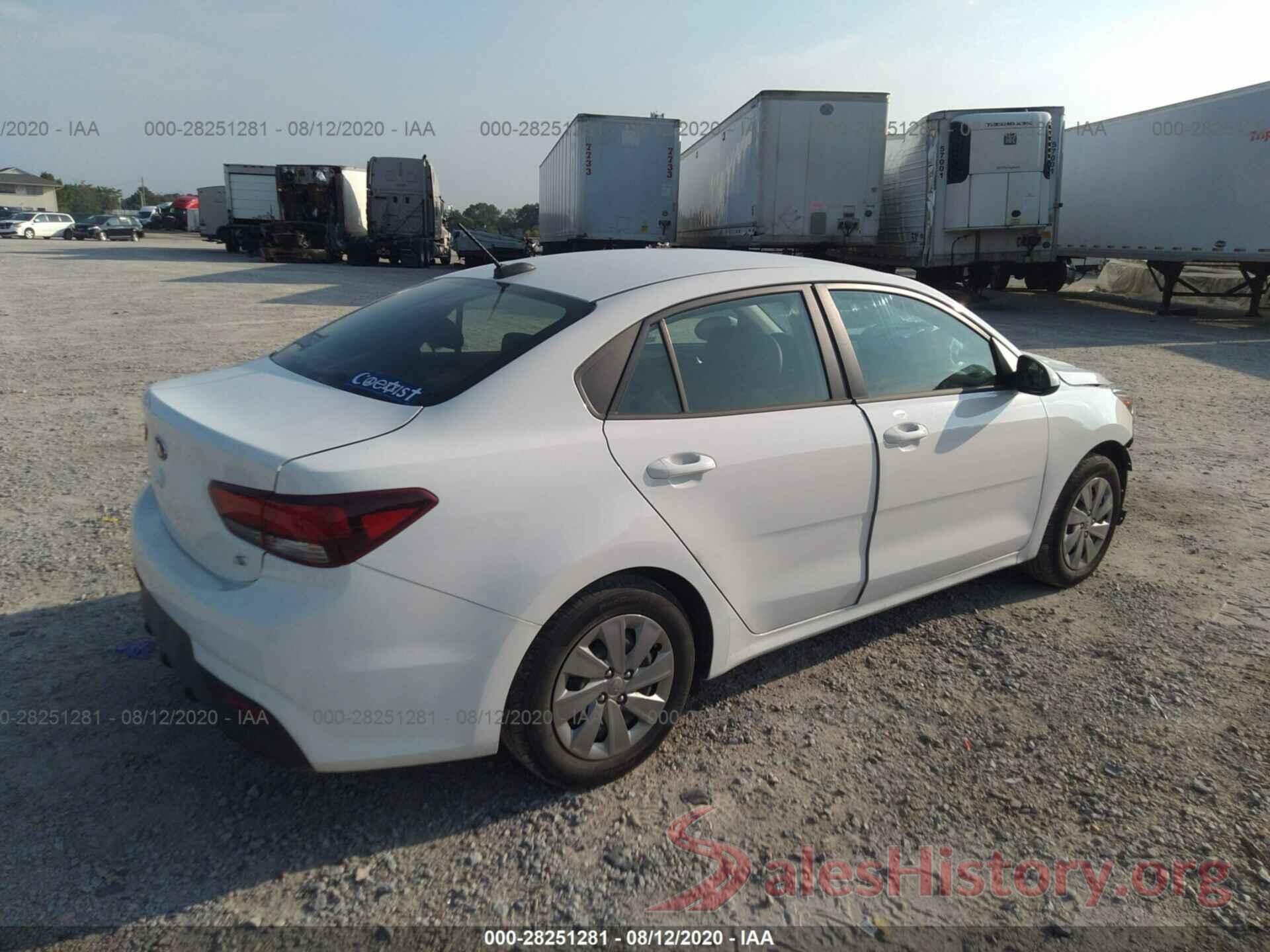 3KPA24AB4KE170829 2019 KIA RIO