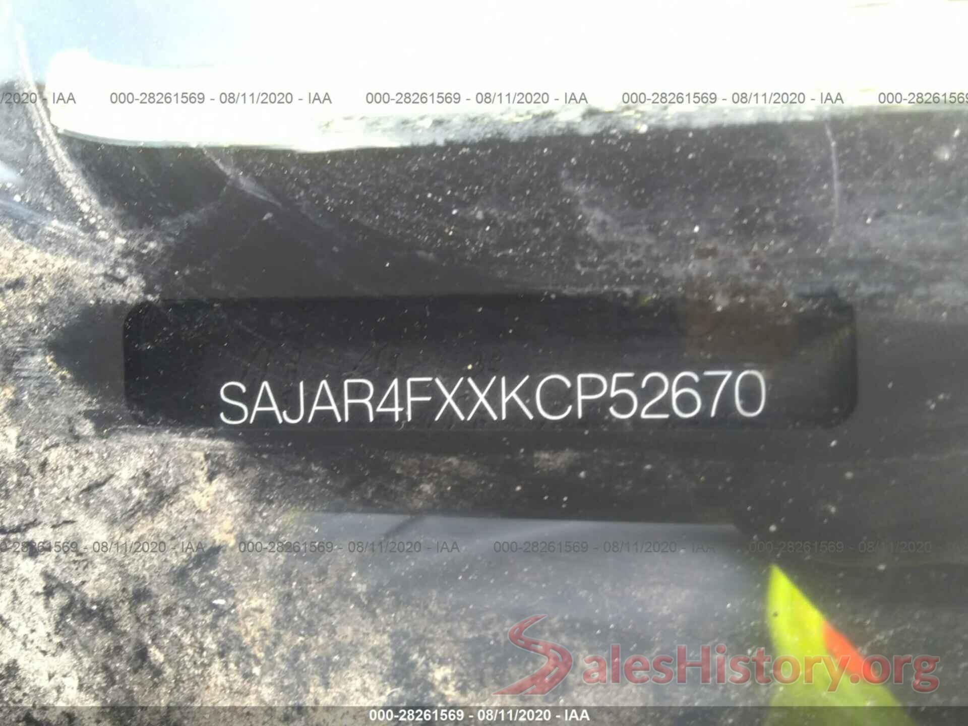 SAJAR4FXXKCP52670 2019 JAGUAR XE