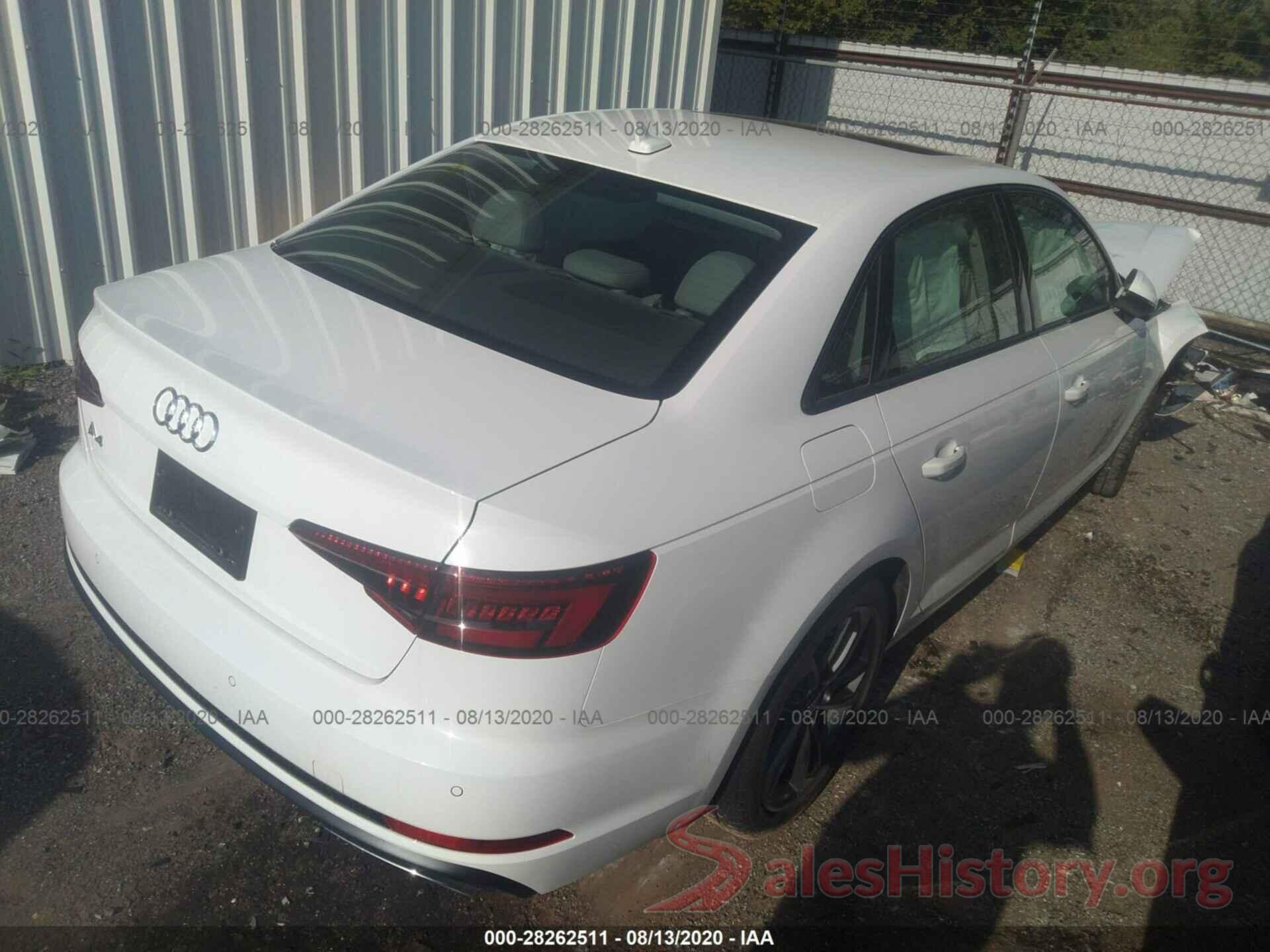 WAUGMAF49KN020687 2019 AUDI A4