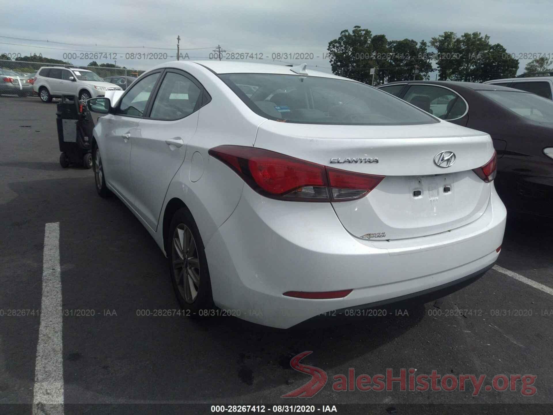 5NPDH4AE2GH660520 2016 HYUNDAI ELANTRA