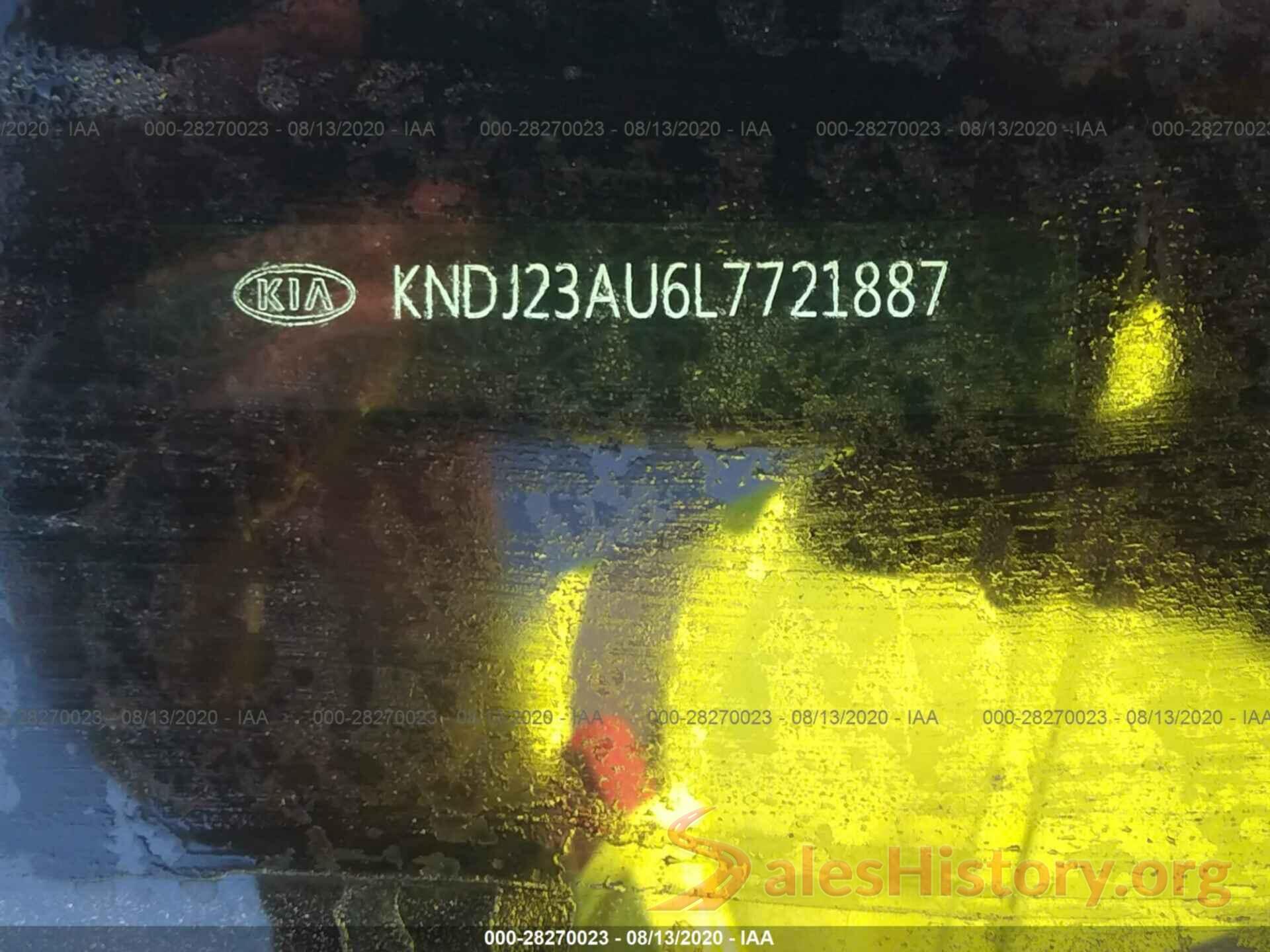 KNDJ23AU6L7721887 2020 KIA SOUL