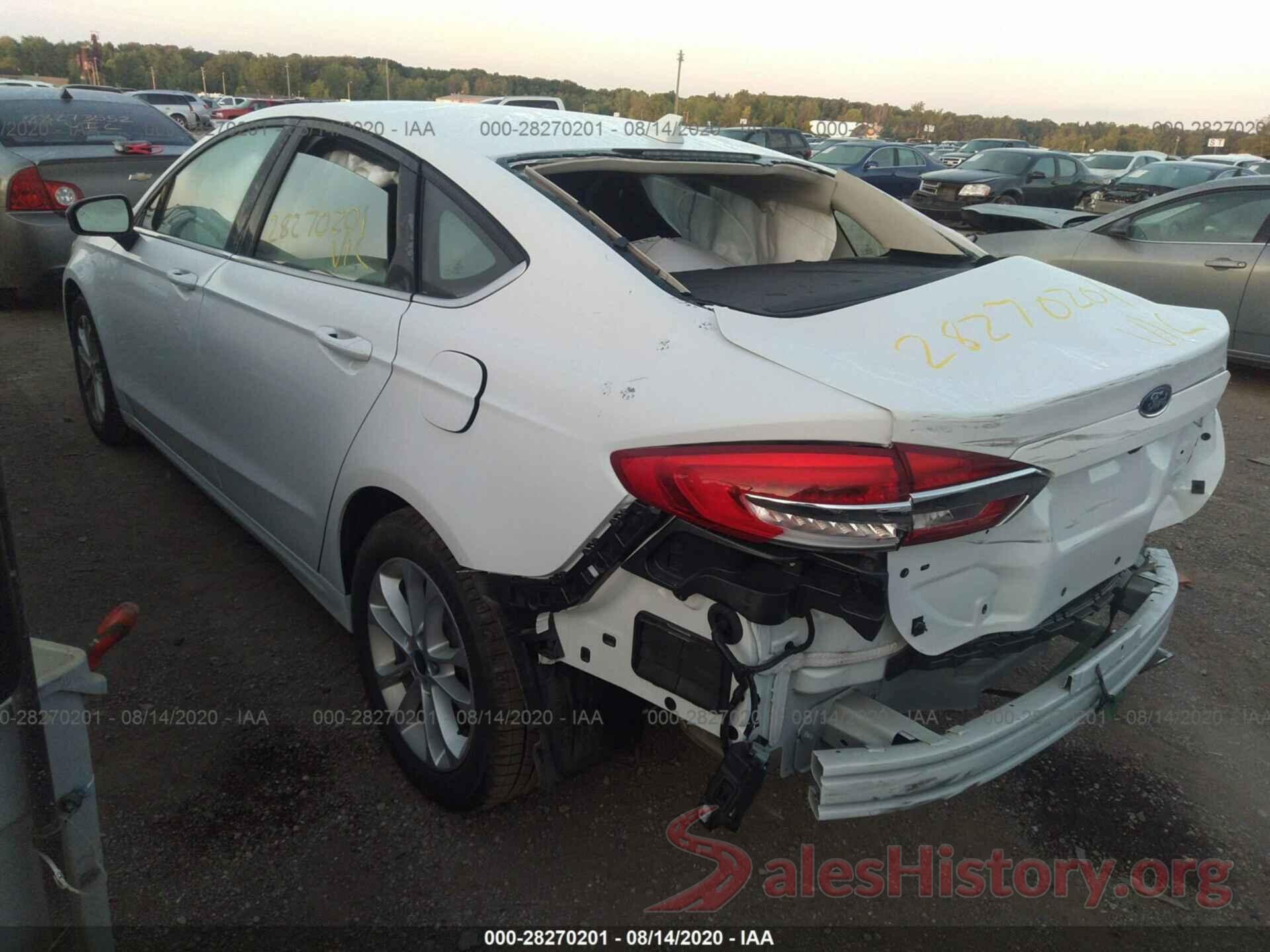 3FA6P0HD4LR109214 2020 FORD FUSION