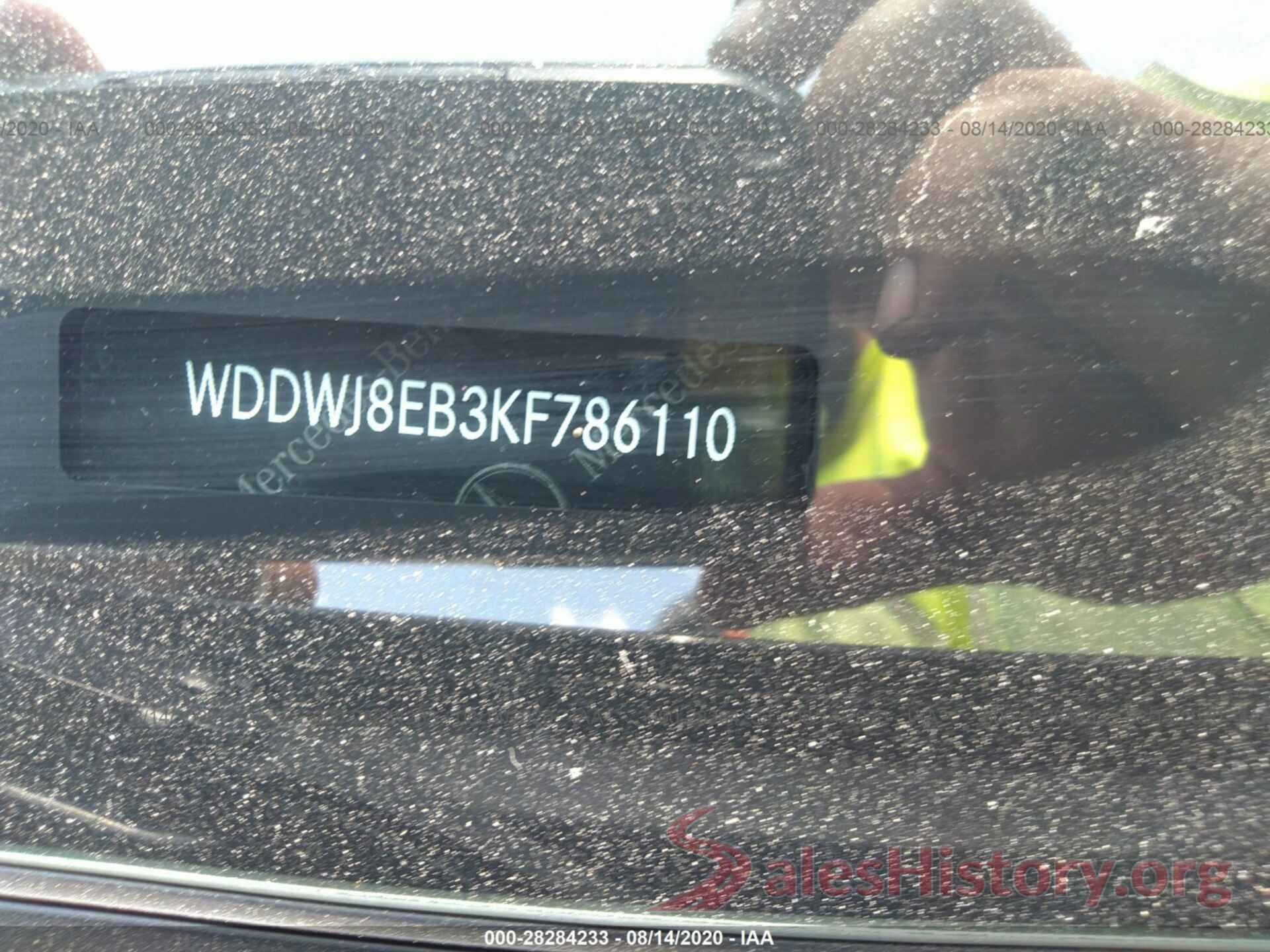 WDDWJ8EB3KF786110 2019 MERCEDES-BENZ C-CLASS