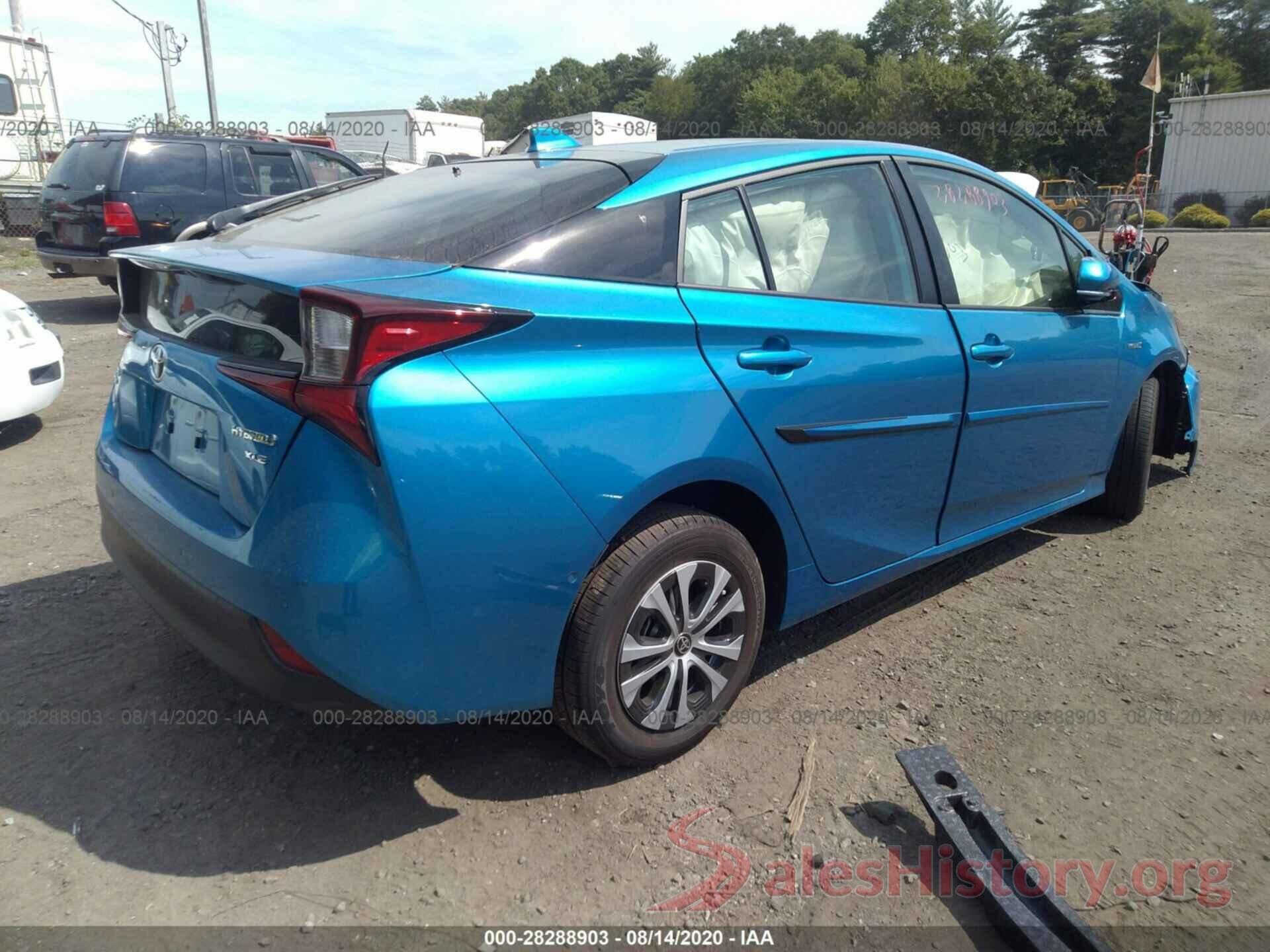 JTDL9RFU4L3016979 2020 TOYOTA PRIUS