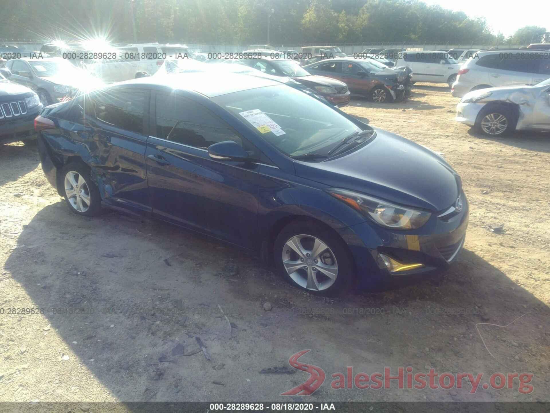 5NPDH4AE4GH732270 2016 HYUNDAI ELANTRA