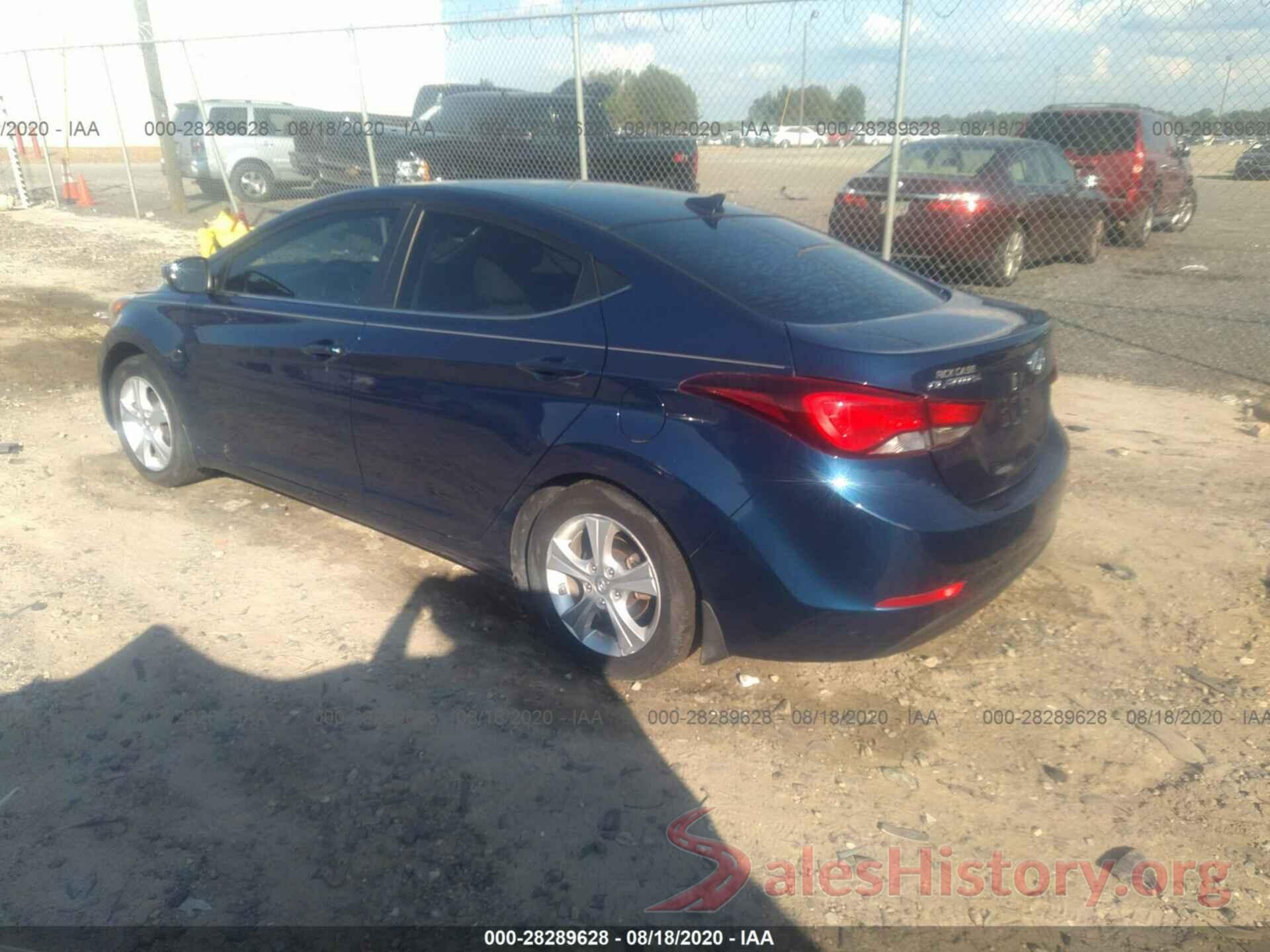 5NPDH4AE4GH732270 2016 HYUNDAI ELANTRA