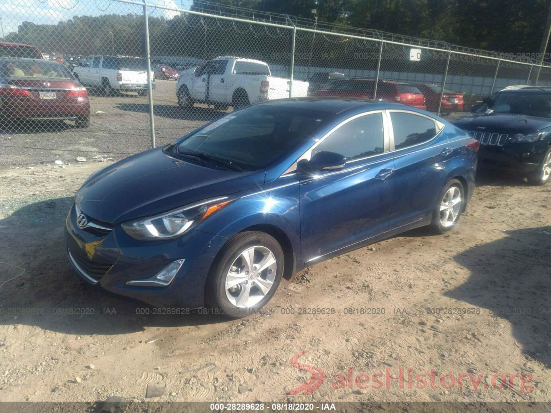 5NPDH4AE4GH732270 2016 HYUNDAI ELANTRA