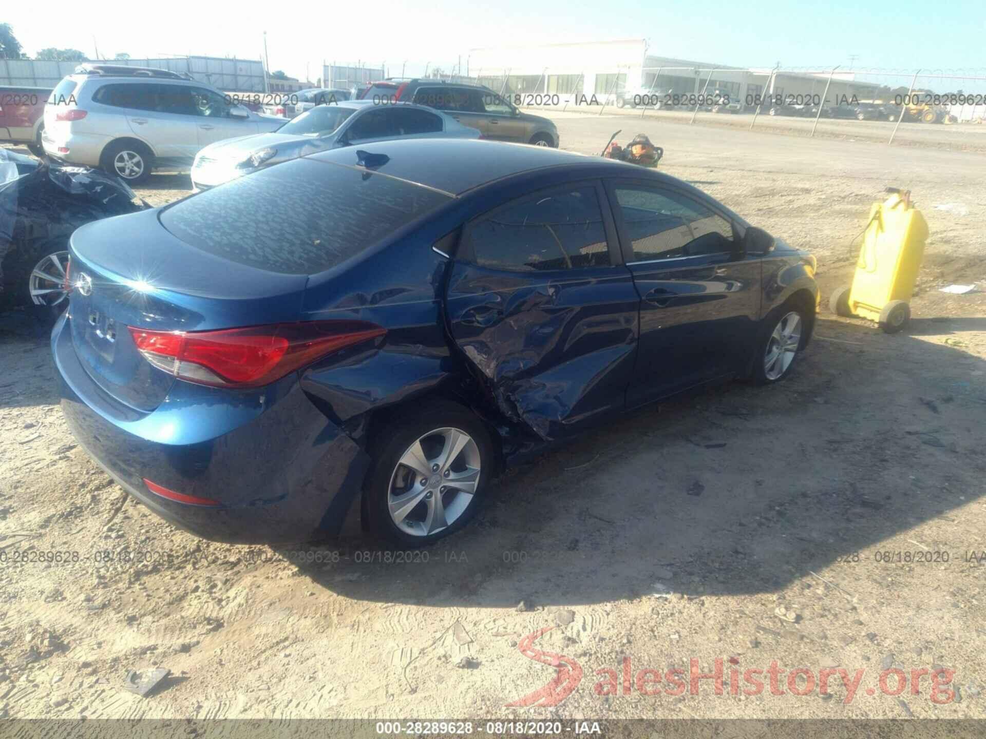 5NPDH4AE4GH732270 2016 HYUNDAI ELANTRA