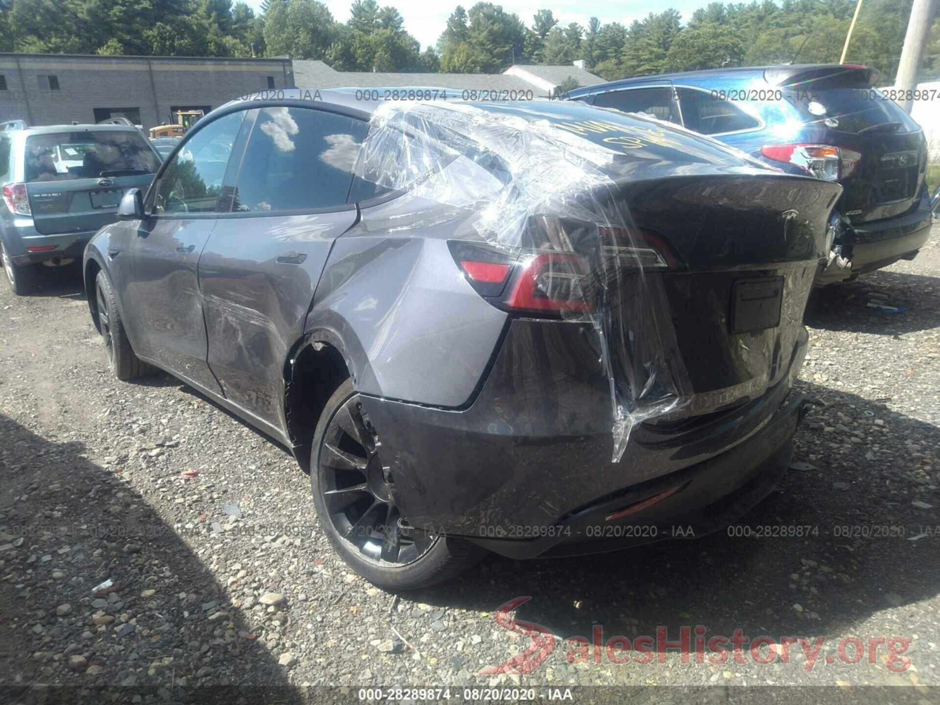 5YJYGDEE7LF025459 2020 TESLA MODEL Y