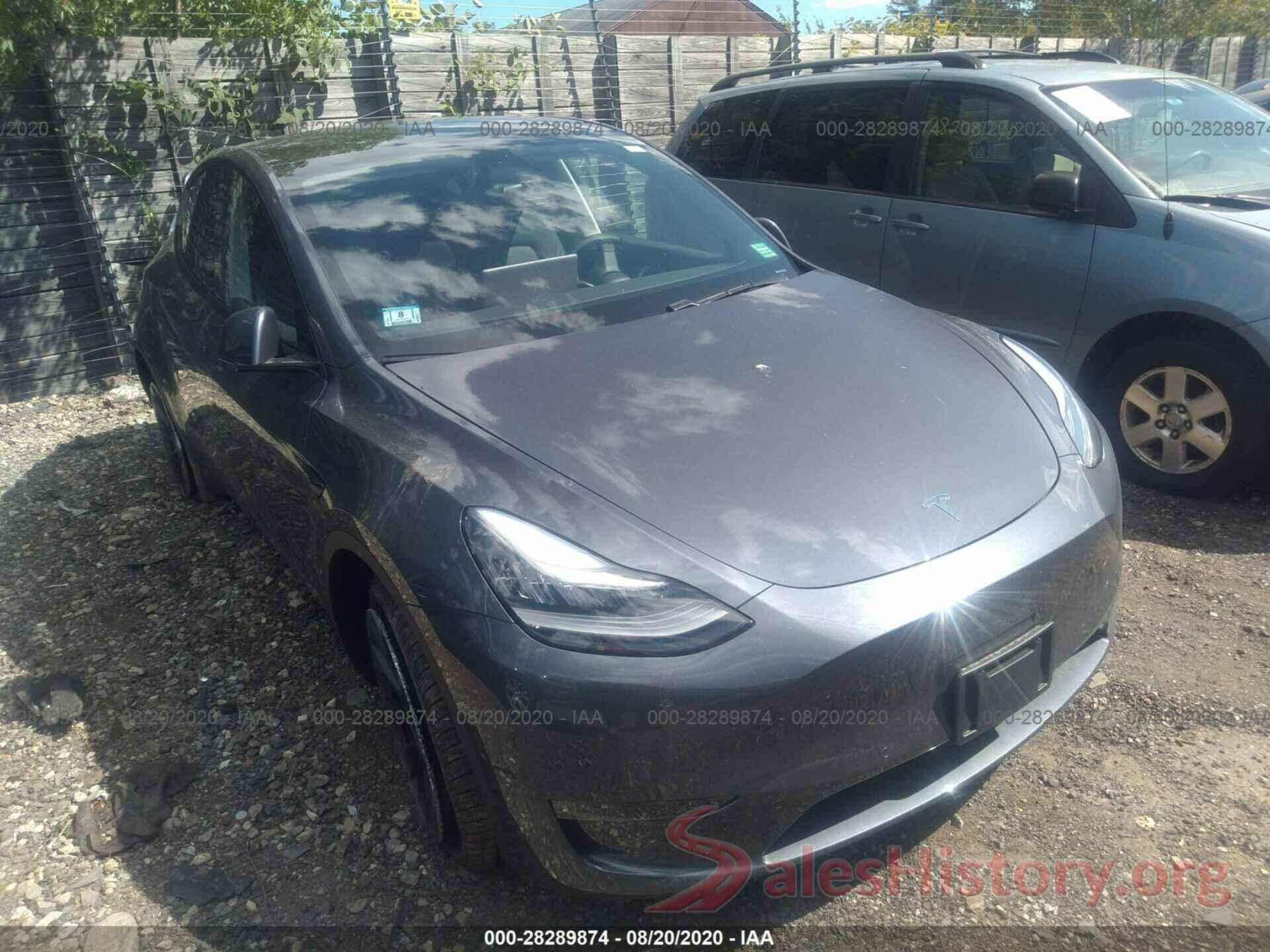 5YJYGDEE7LF025459 2020 TESLA MODEL Y