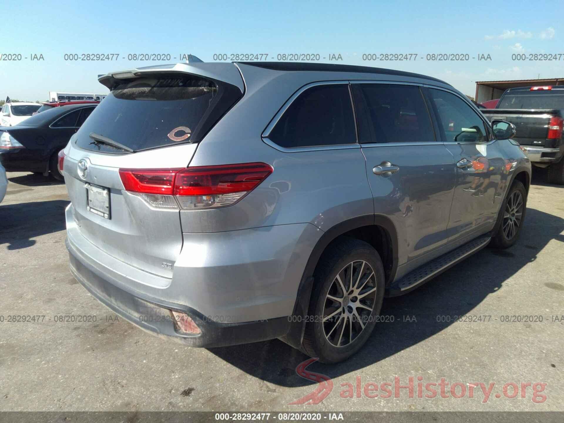 5TDKZRFH6HS516968 2017 TOYOTA HIGHLANDER