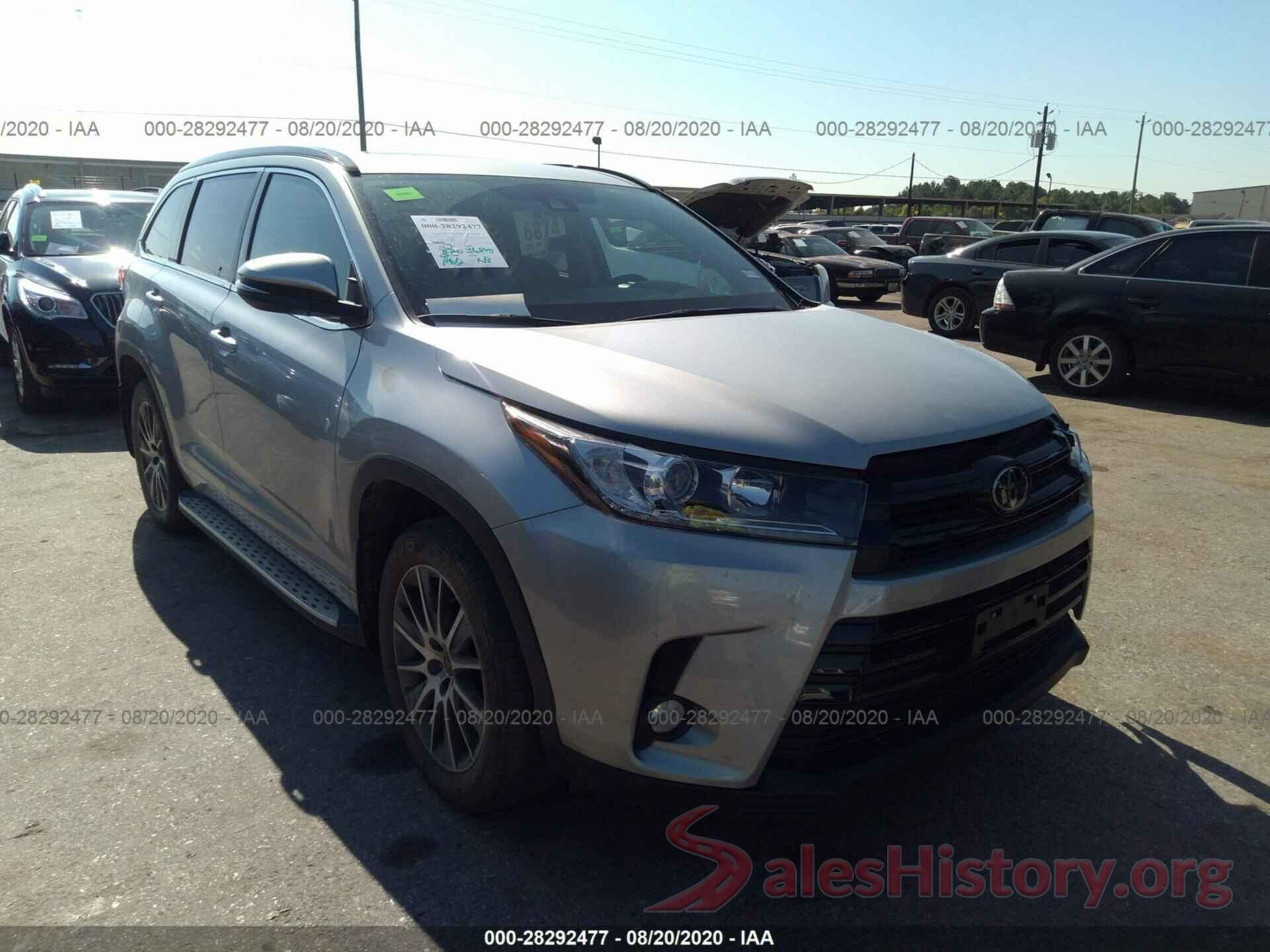 5TDKZRFH6HS516968 2017 TOYOTA HIGHLANDER