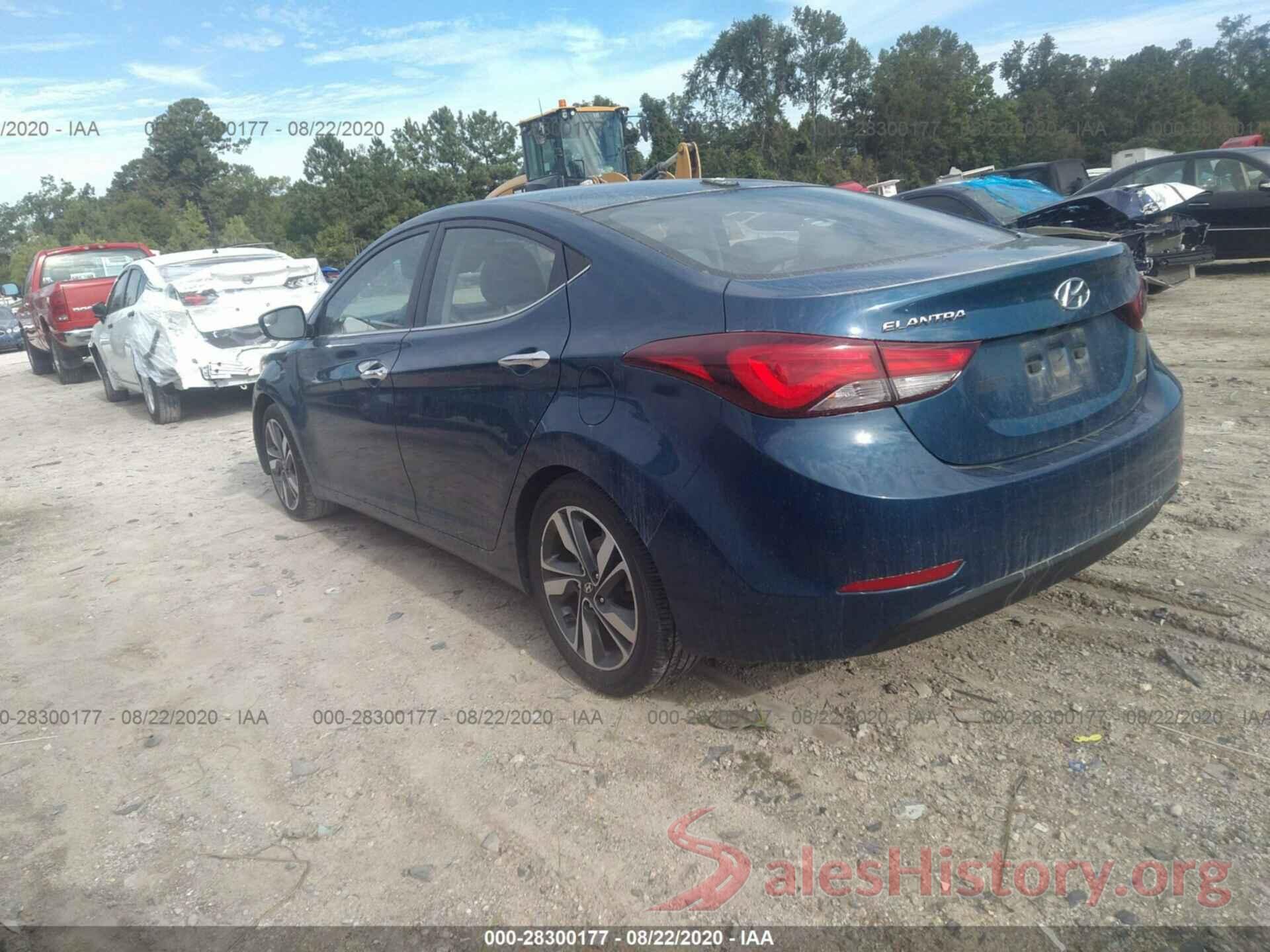 KMHDH4AE8GU597490 2016 HYUNDAI ELANTRA