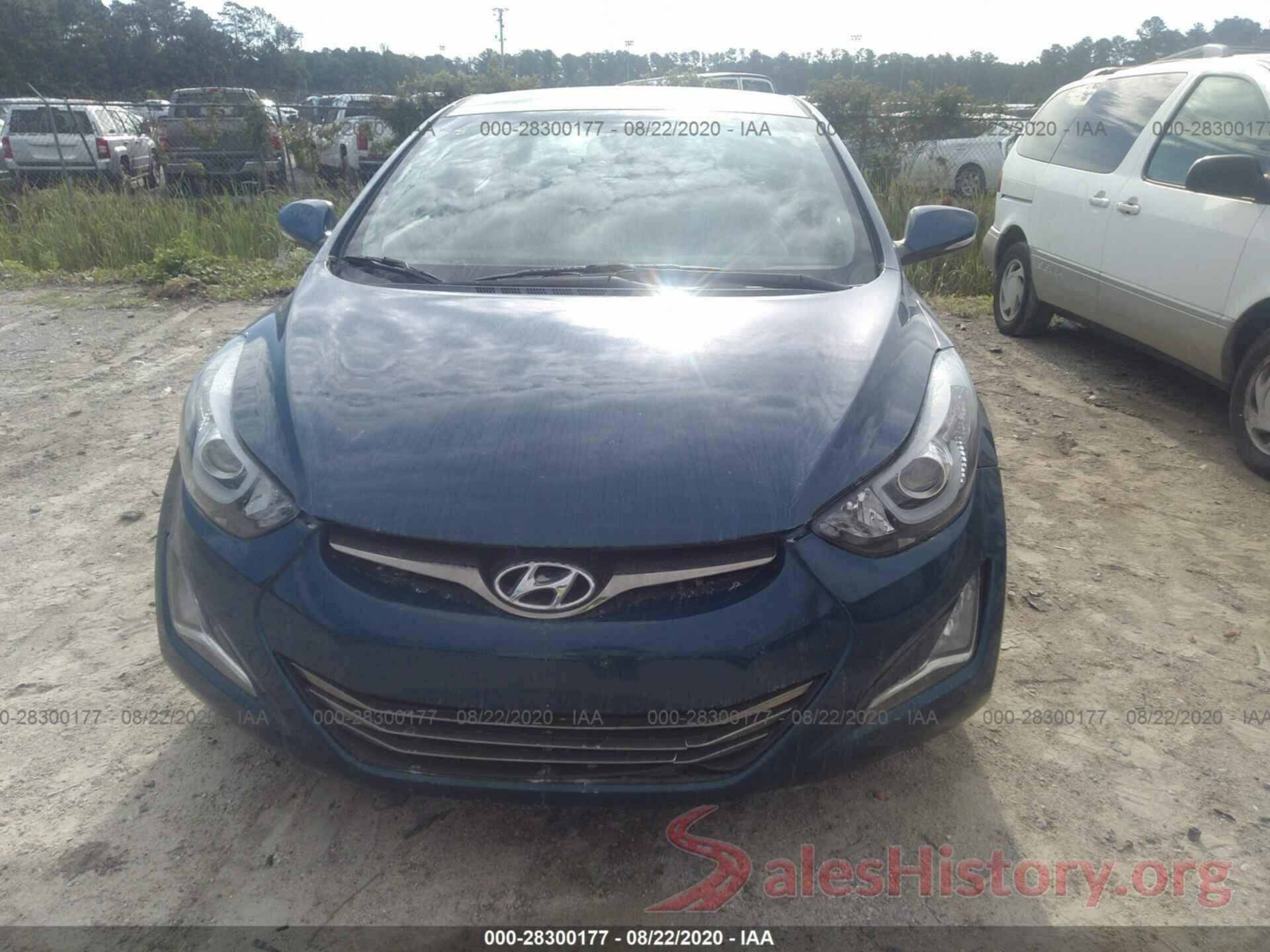 KMHDH4AE8GU597490 2016 HYUNDAI ELANTRA