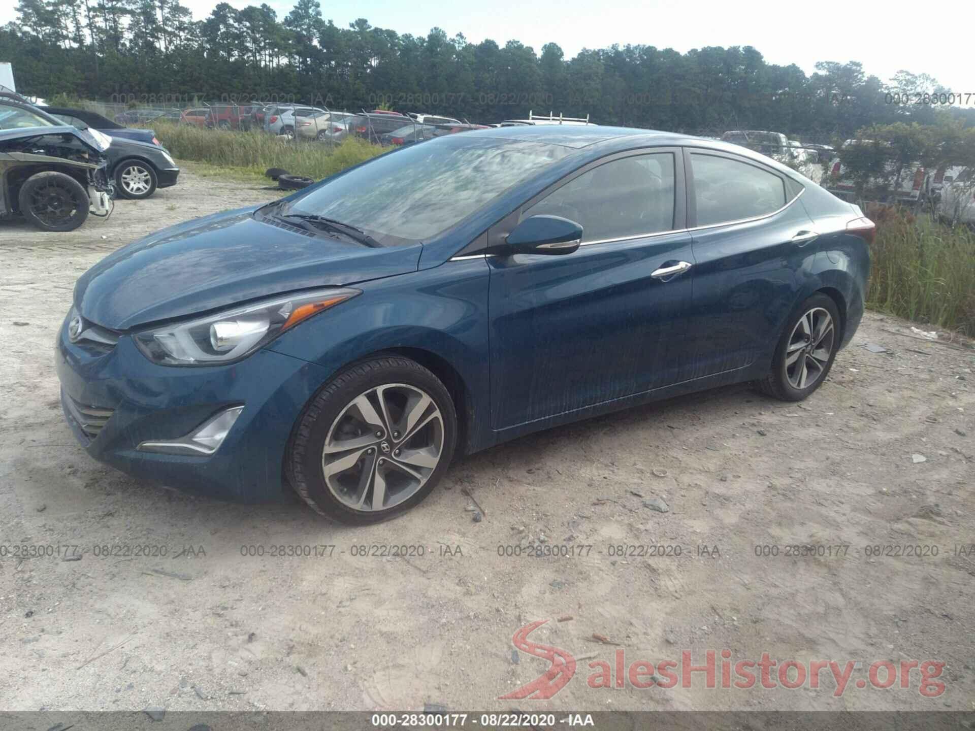 KMHDH4AE8GU597490 2016 HYUNDAI ELANTRA