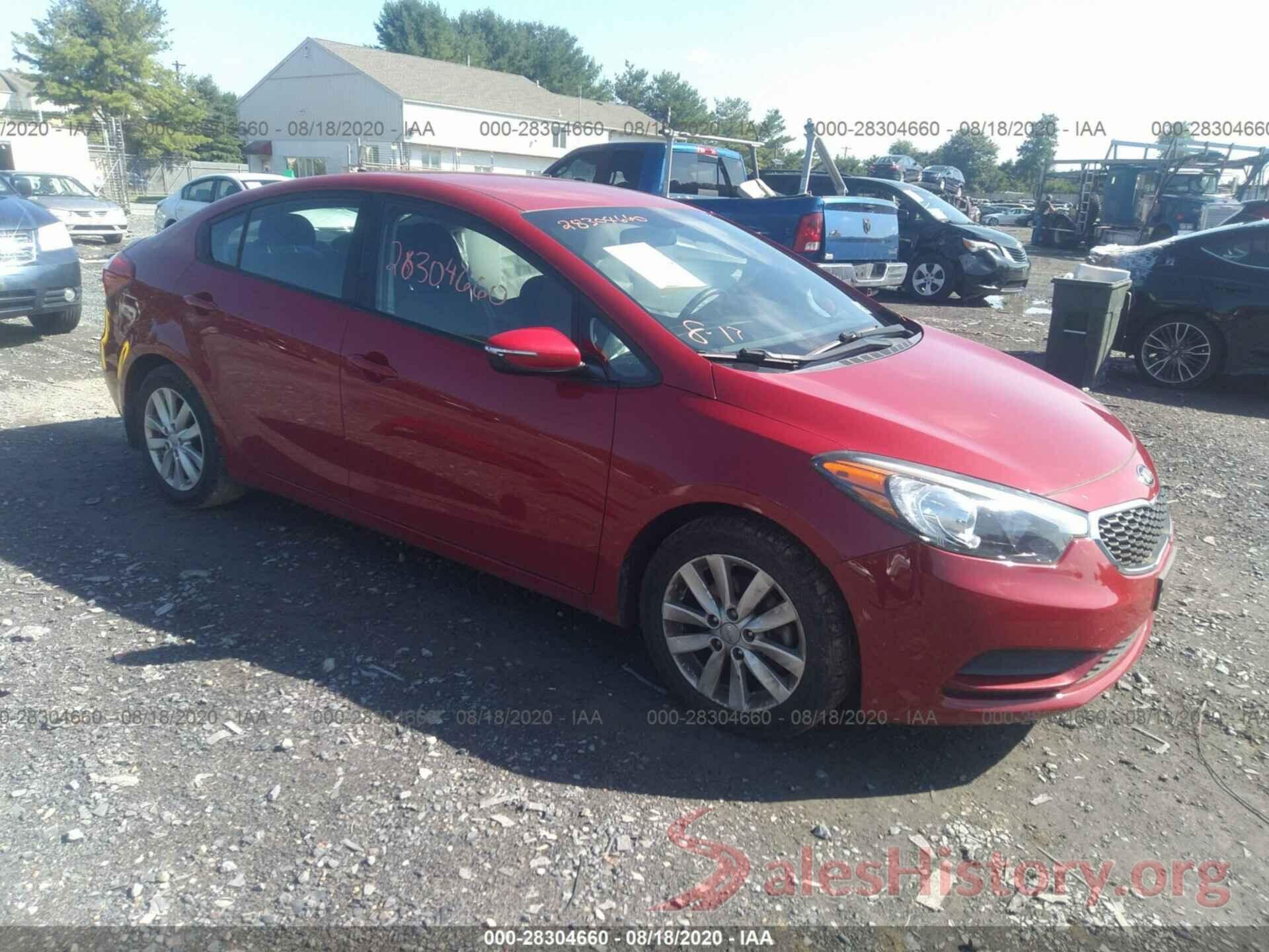 KNAFX4A69G5462082 2016 KIA FORTE