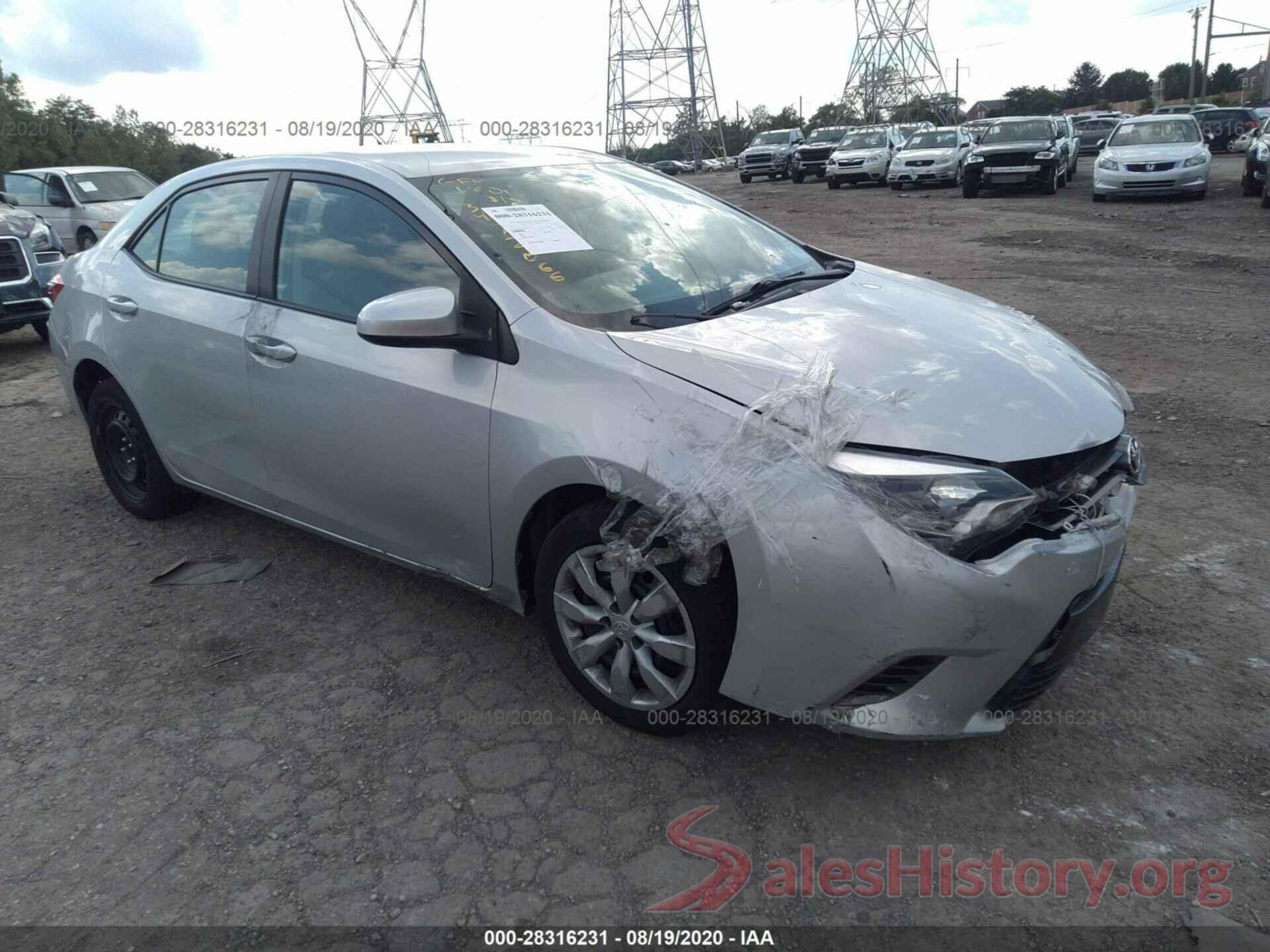 2T1BURHE7GC582194 2016 TOYOTA COROLLA