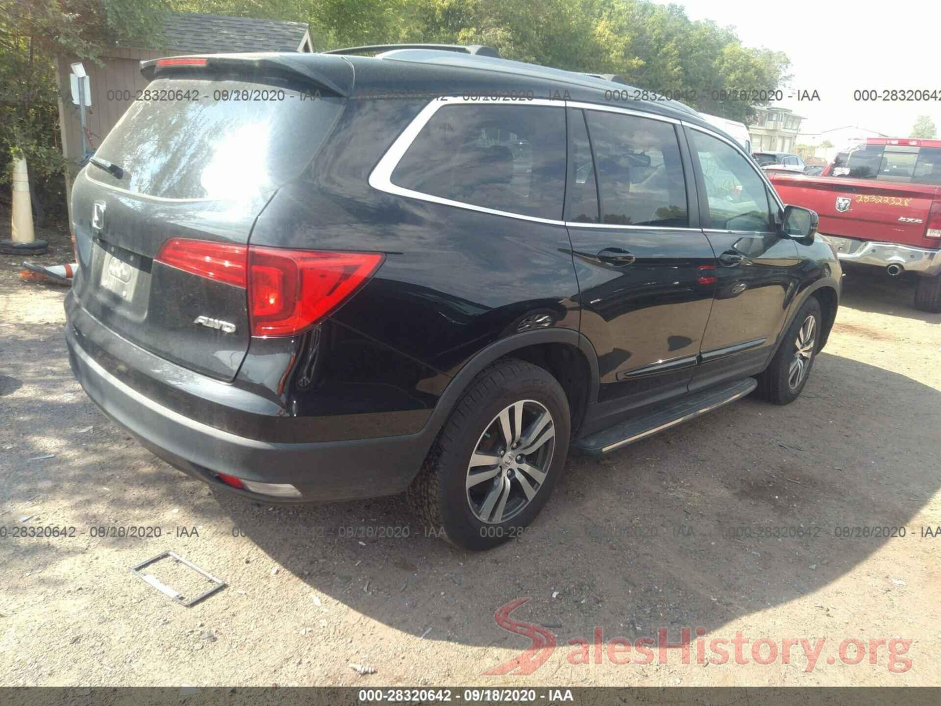 5FNYF6H80GB010859 2016 HONDA PILOT