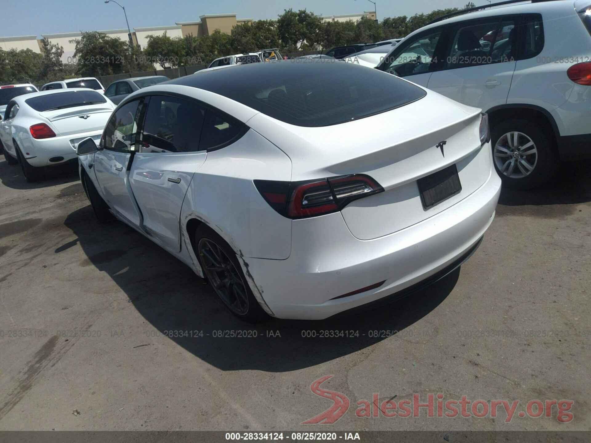 5YJ3E1EA0KF504106 2019 TESLA MODEL 3