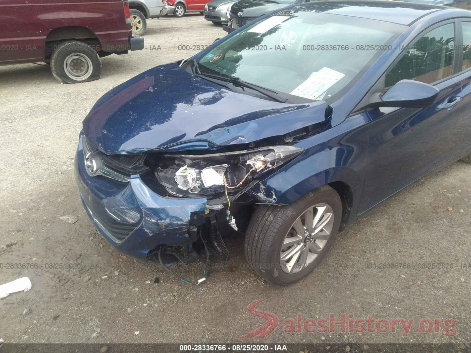 5NPDH4AE4GH654170 2016 HYUNDAI ELANTRA