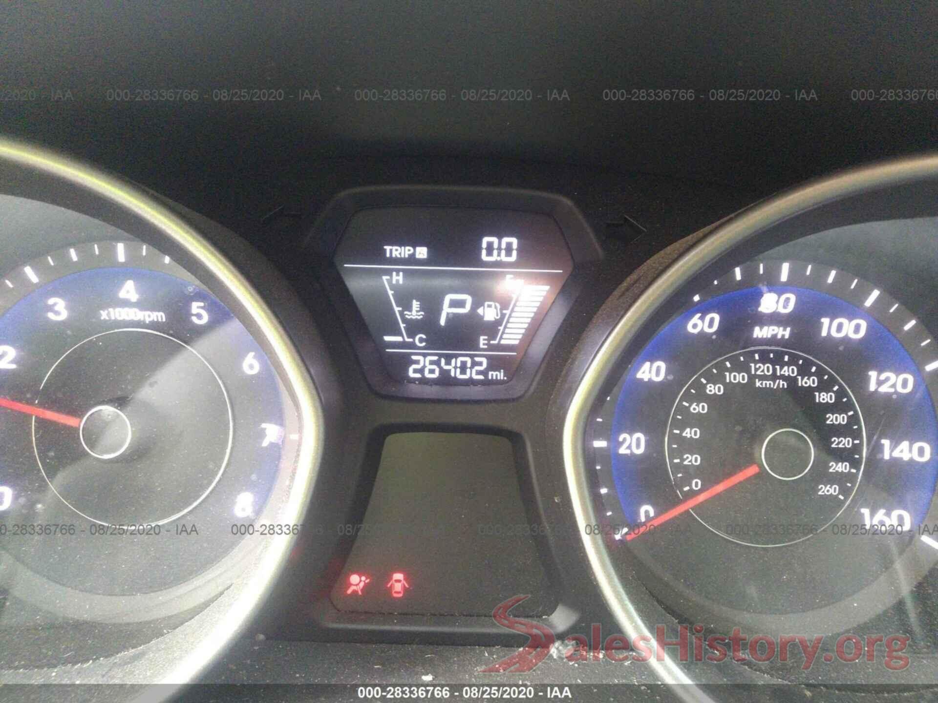 5NPDH4AE4GH654170 2016 HYUNDAI ELANTRA