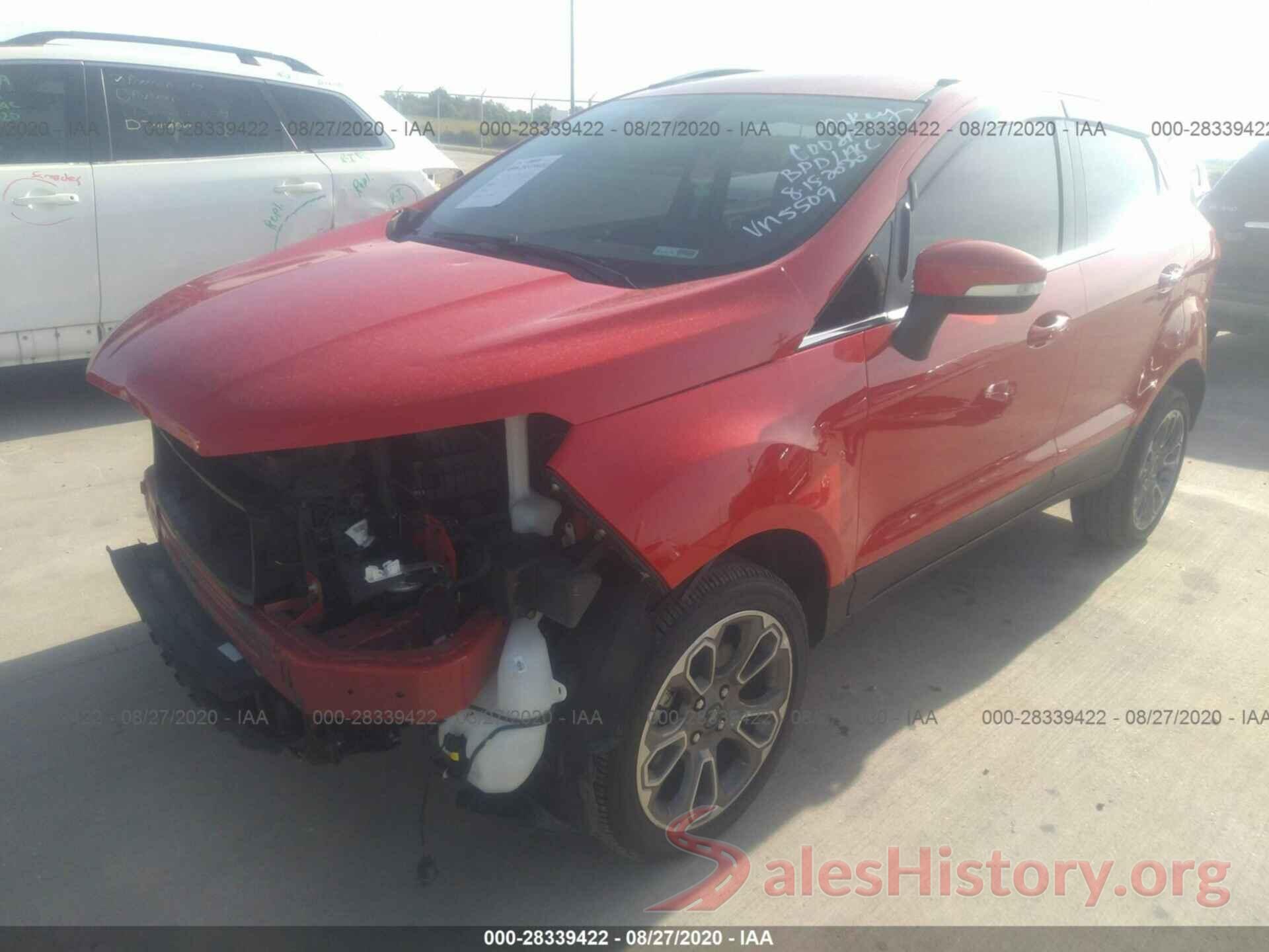 MAJ6S3KL2KC302989 2019 FORD ECOSPORT