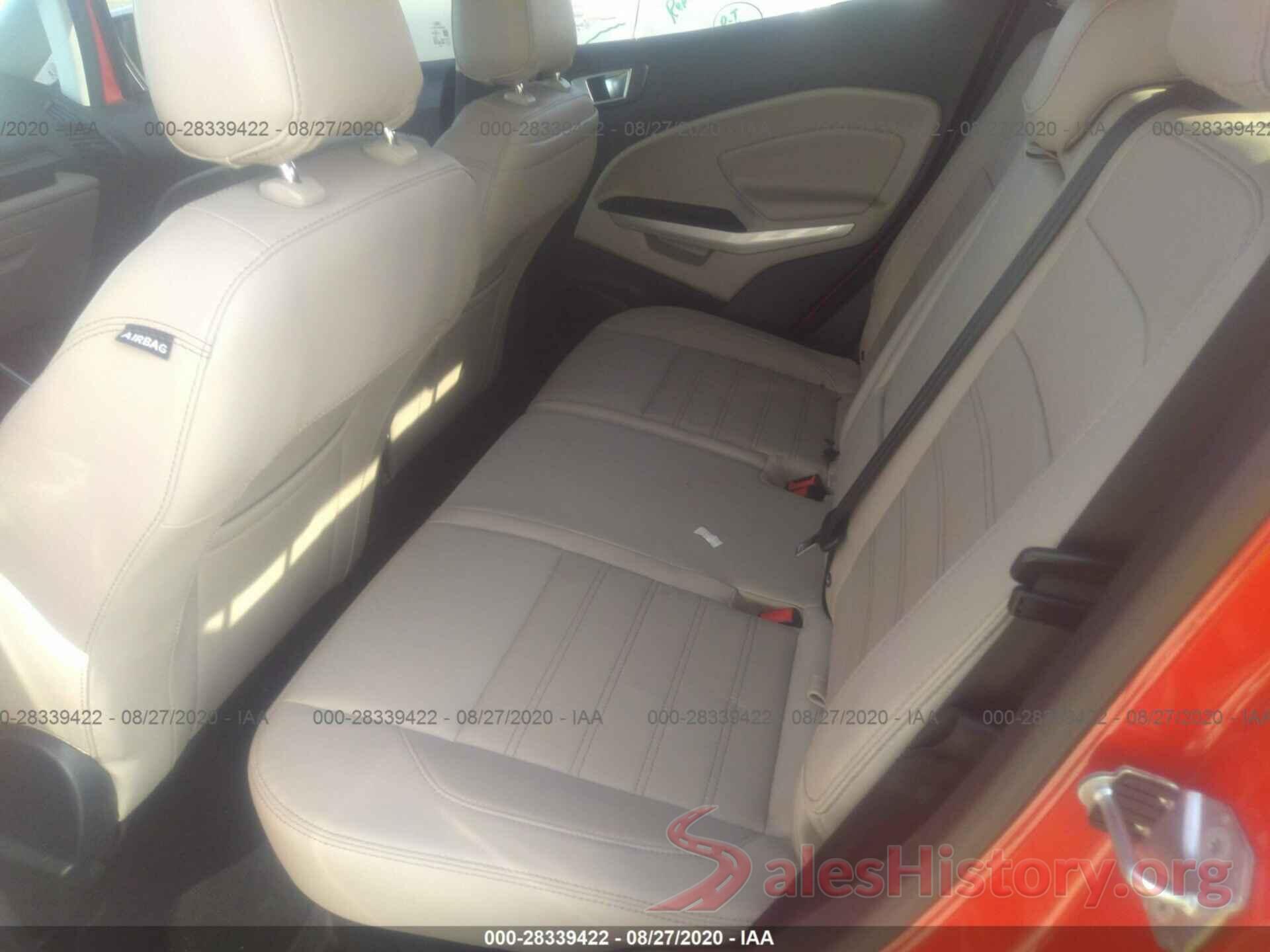 MAJ6S3KL2KC302989 2019 FORD ECOSPORT