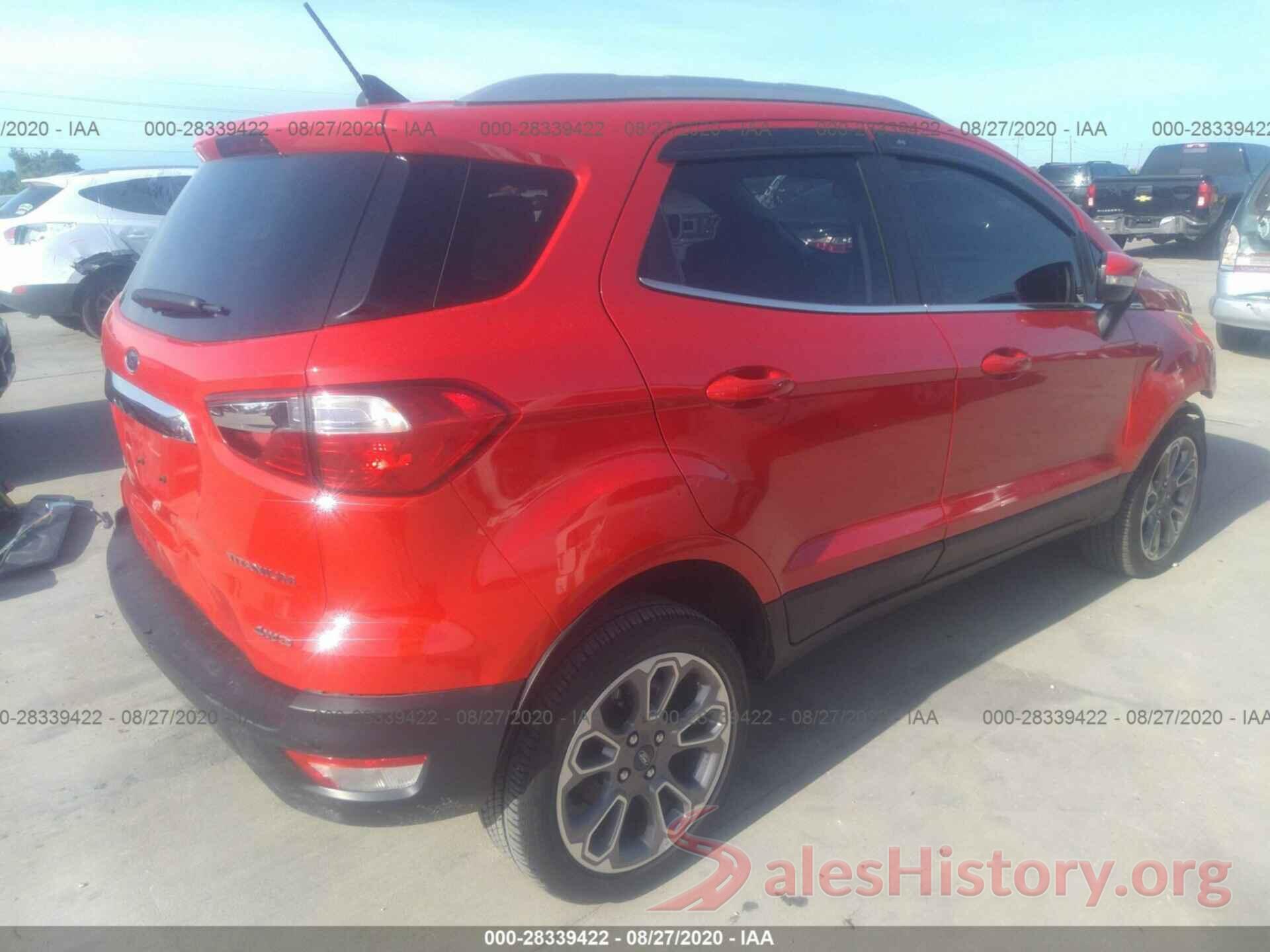 MAJ6S3KL2KC302989 2019 FORD ECOSPORT