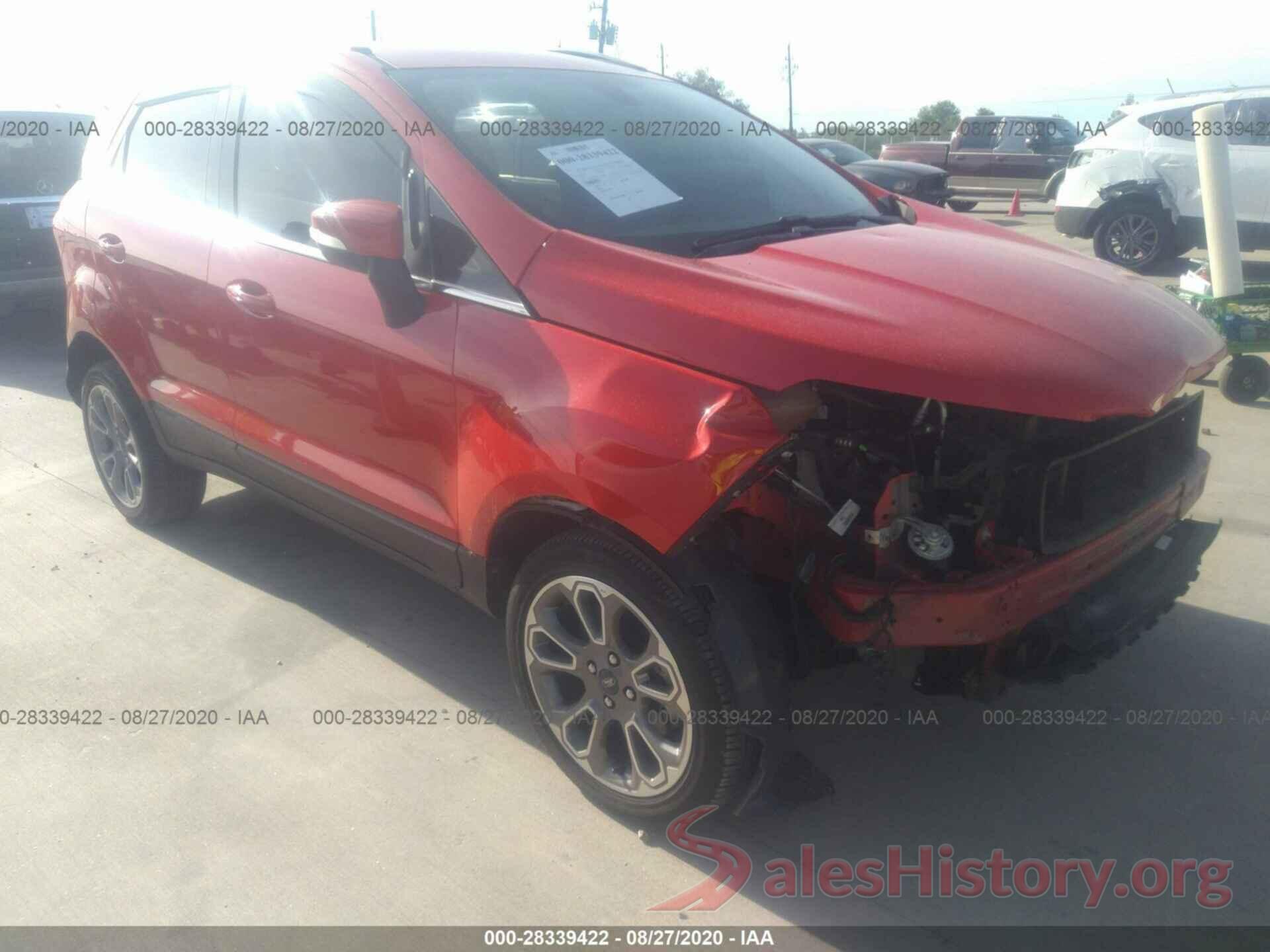 MAJ6S3KL2KC302989 2019 FORD ECOSPORT