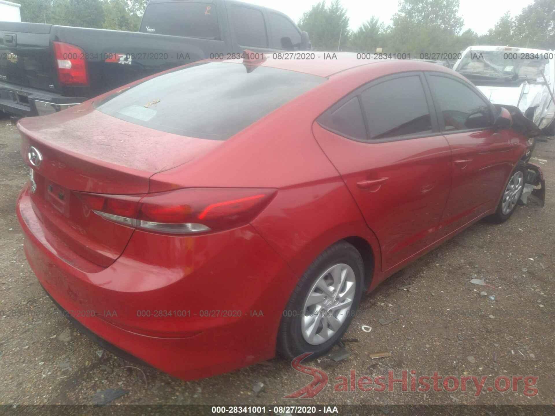 5NPD74LF9HH185393 2017 HYUNDAI ELANTRA