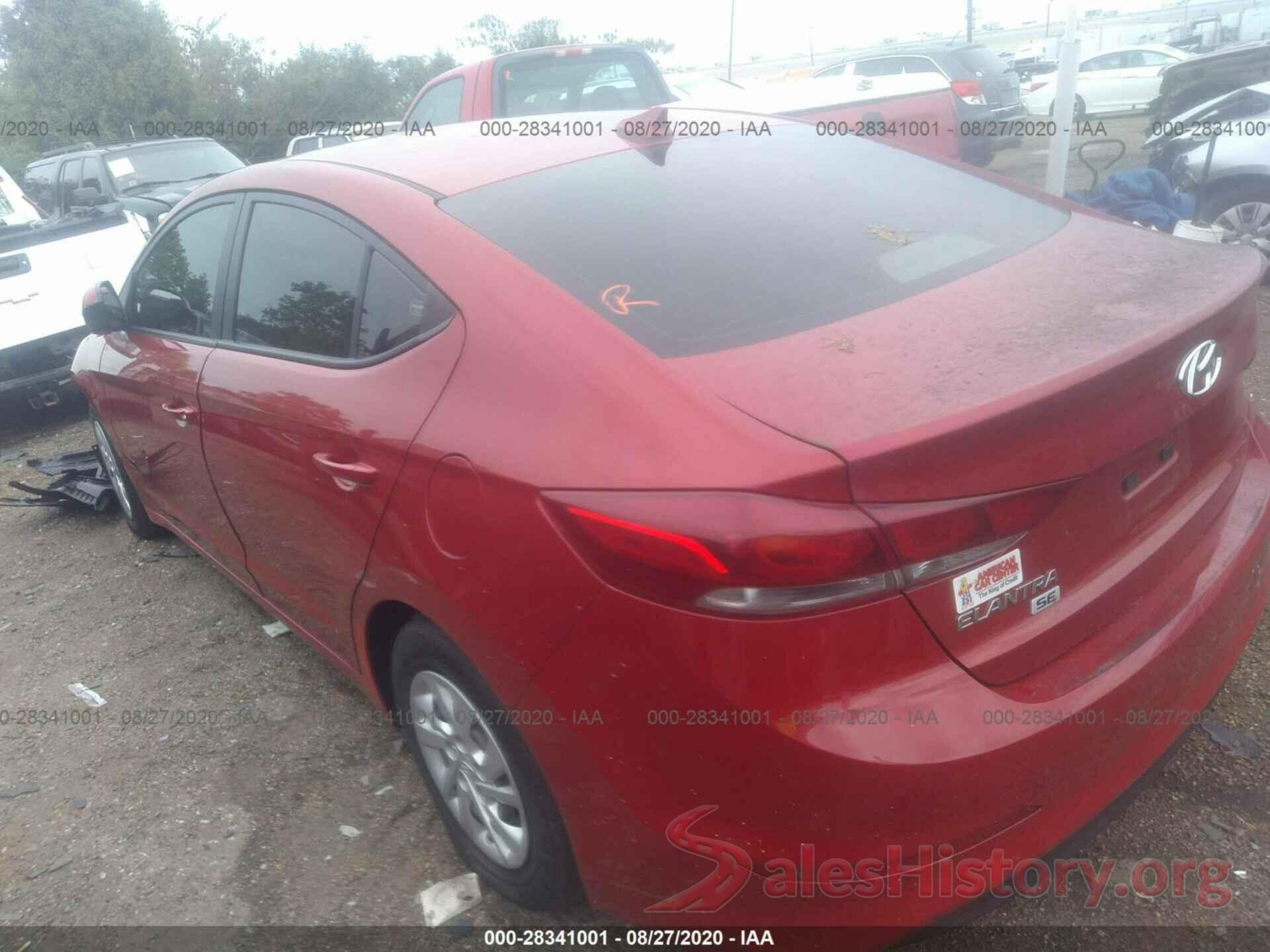 5NPD74LF9HH185393 2017 HYUNDAI ELANTRA