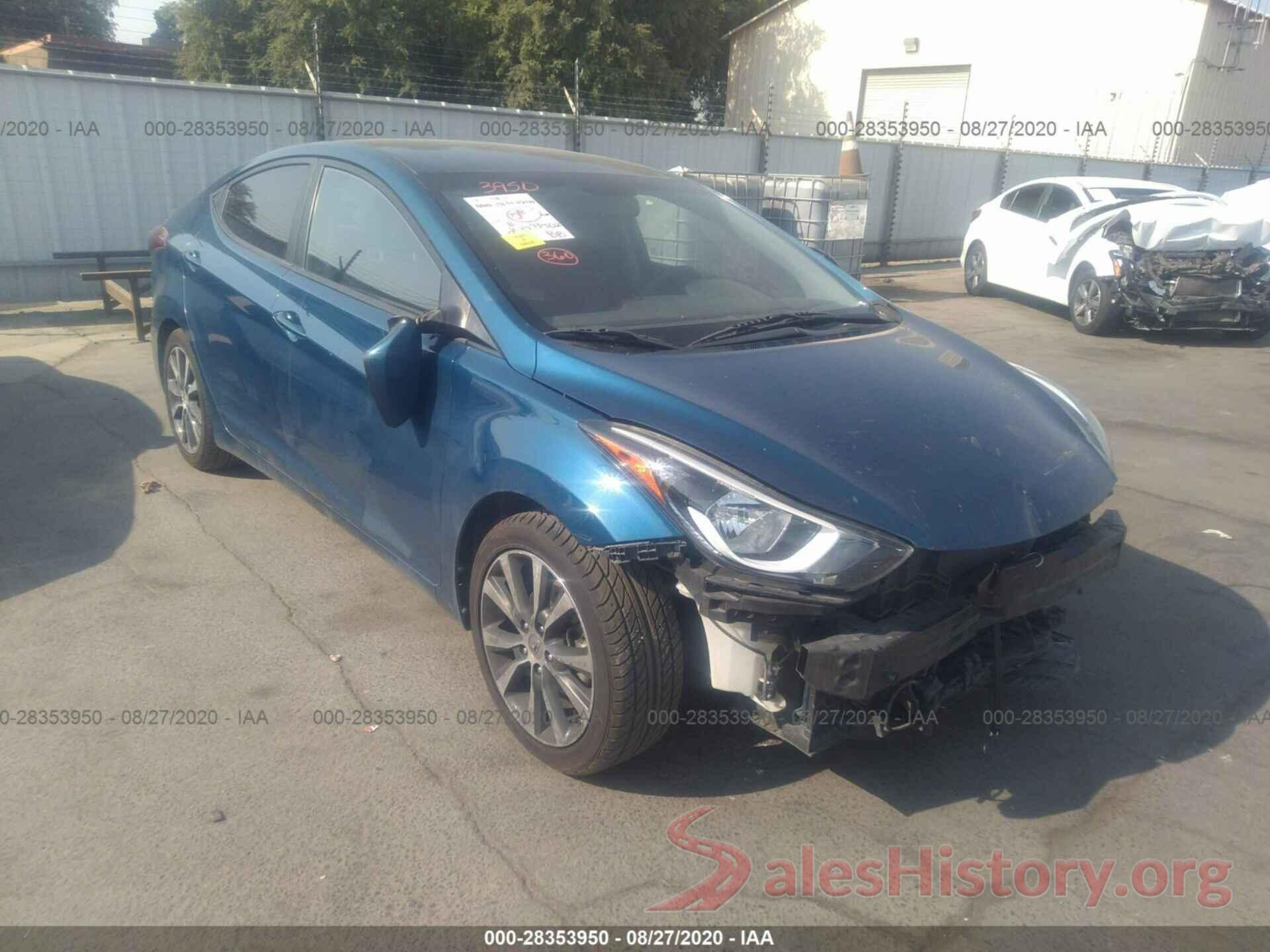 3N1AB7AP3GY323545 2016 HYUNDAI ELANTRA