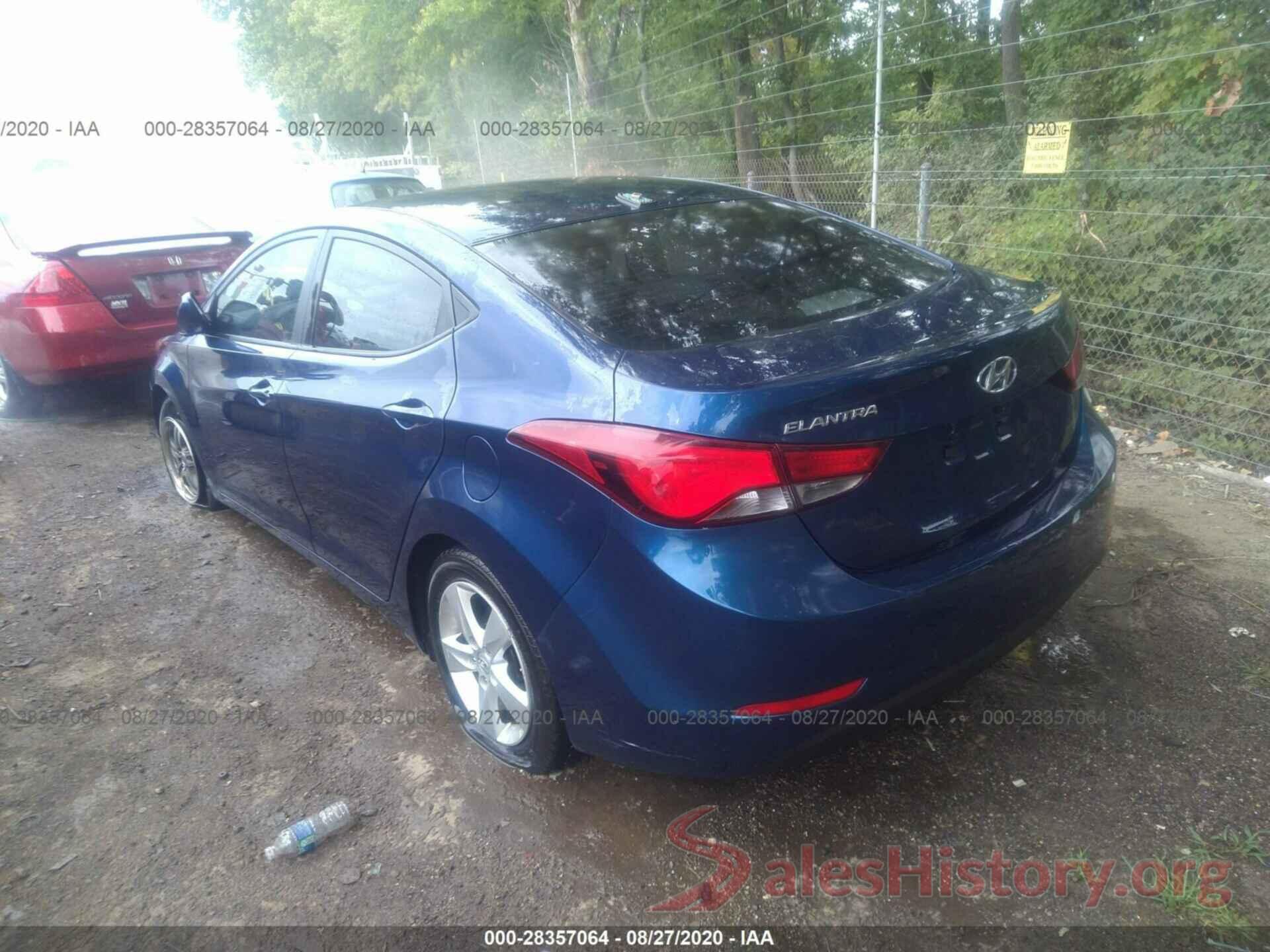 5NPDH4AE0GH685237 2016 HYUNDAI ELANTRA