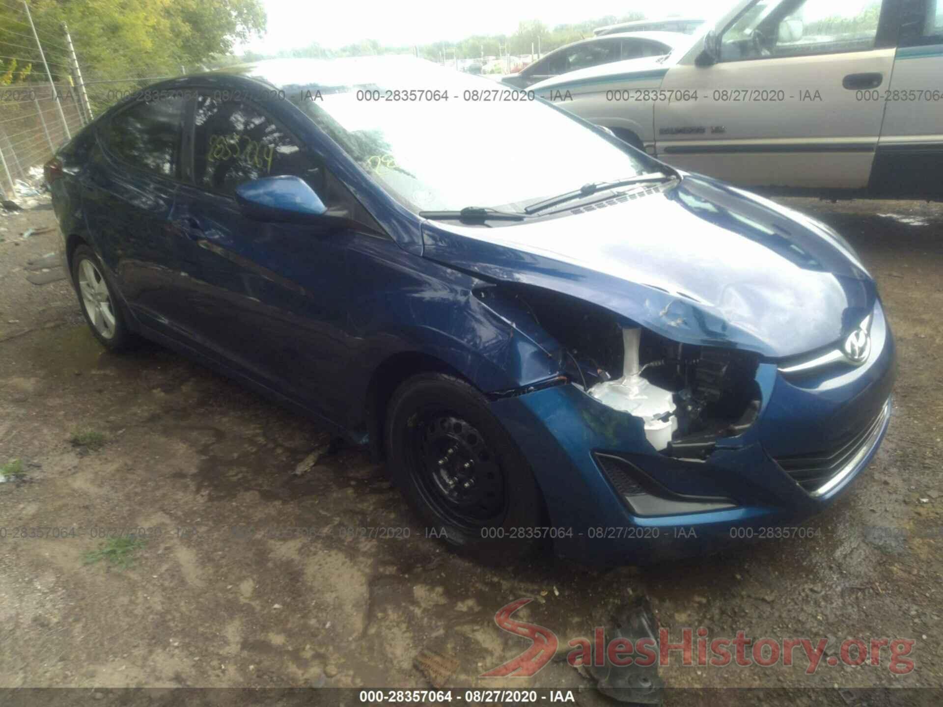 5NPDH4AE0GH685237 2016 HYUNDAI ELANTRA