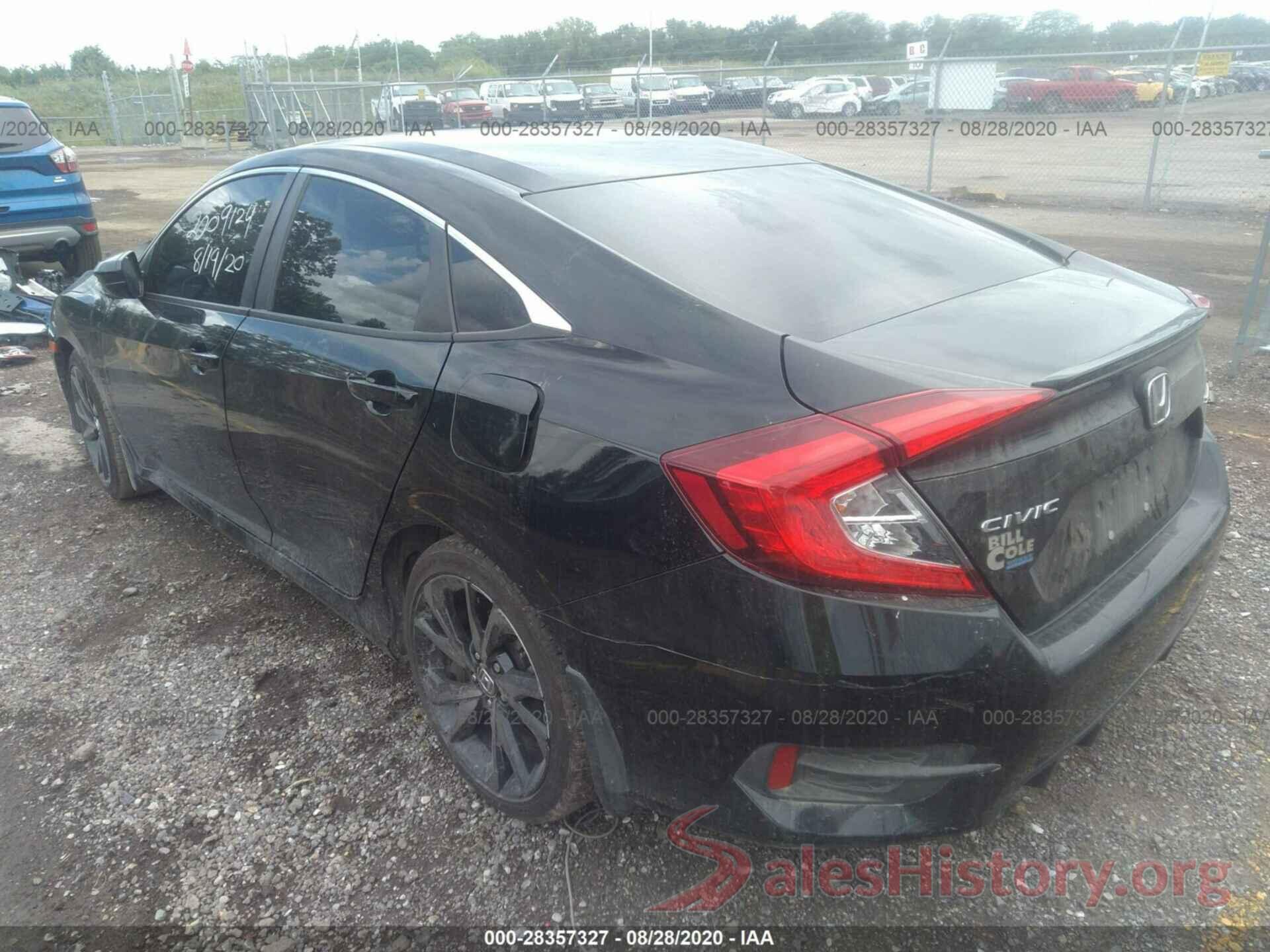 19XFC2F80KE027820 2019 HONDA CIVIC SEDAN