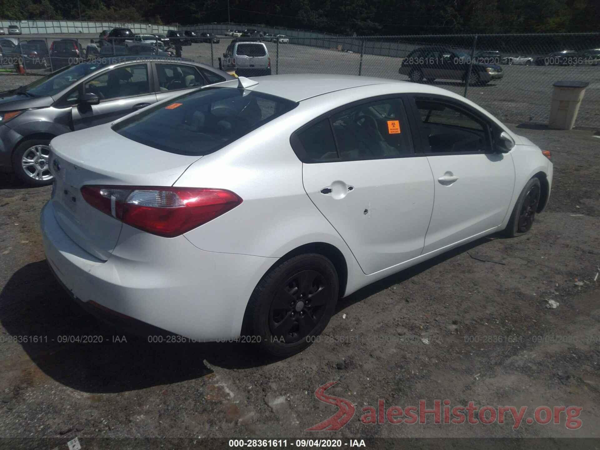 KNAFX4A65G5552832 2016 KIA FORTE