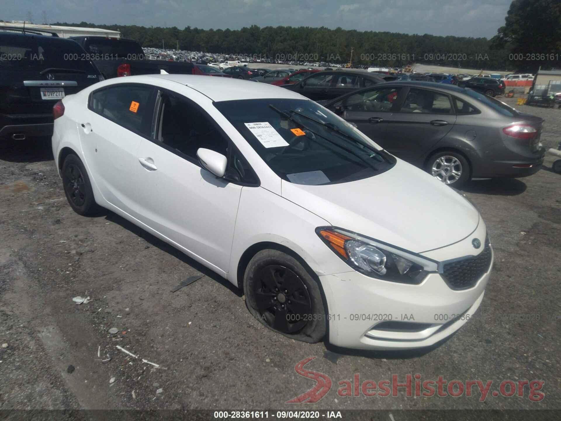 KNAFX4A65G5552832 2016 KIA FORTE