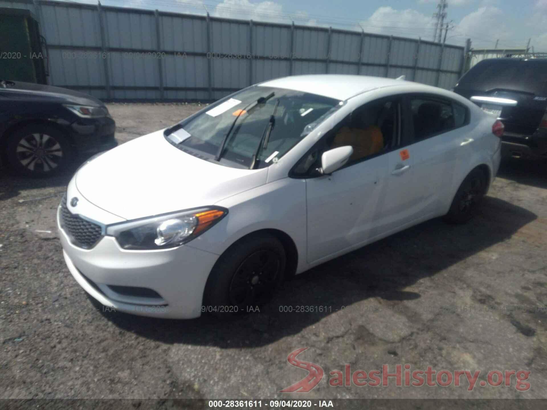 KNAFX4A65G5552832 2016 KIA FORTE