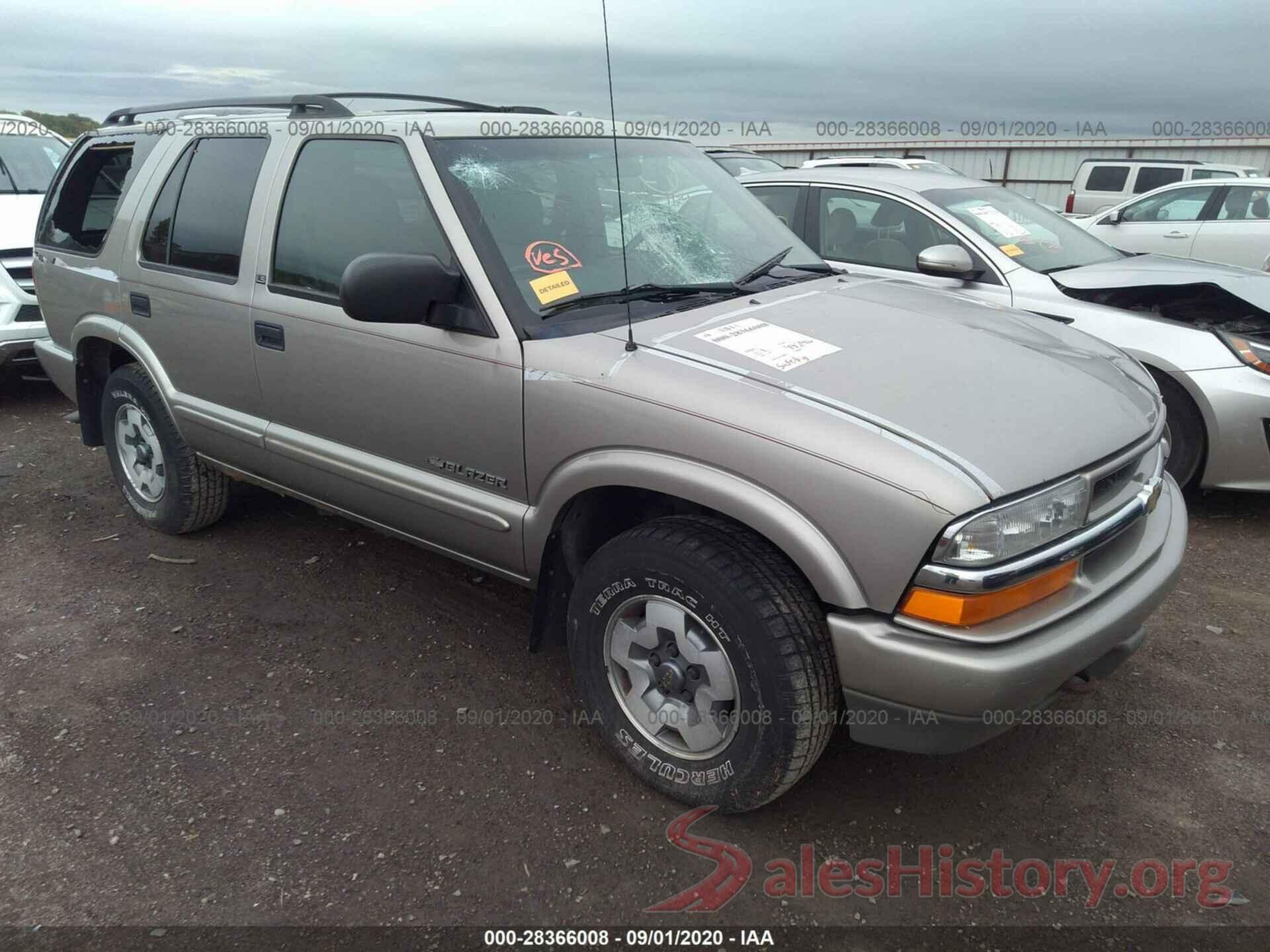 1GNDT13W62K179321 2002 CHEVROLET BLAZER