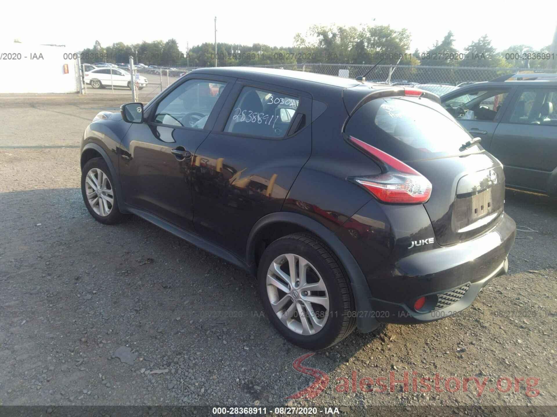 JN8AF5MV6GT657615 2016 NISSAN JUKE