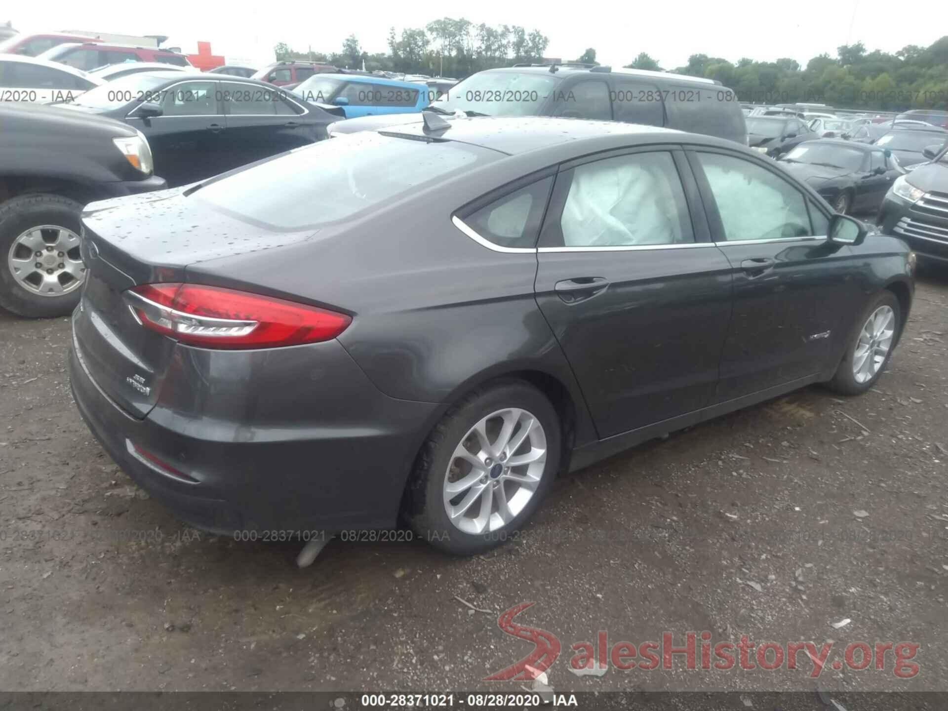 3FA6P0LU8KR221083 2019 FORD FUSION HYBRID